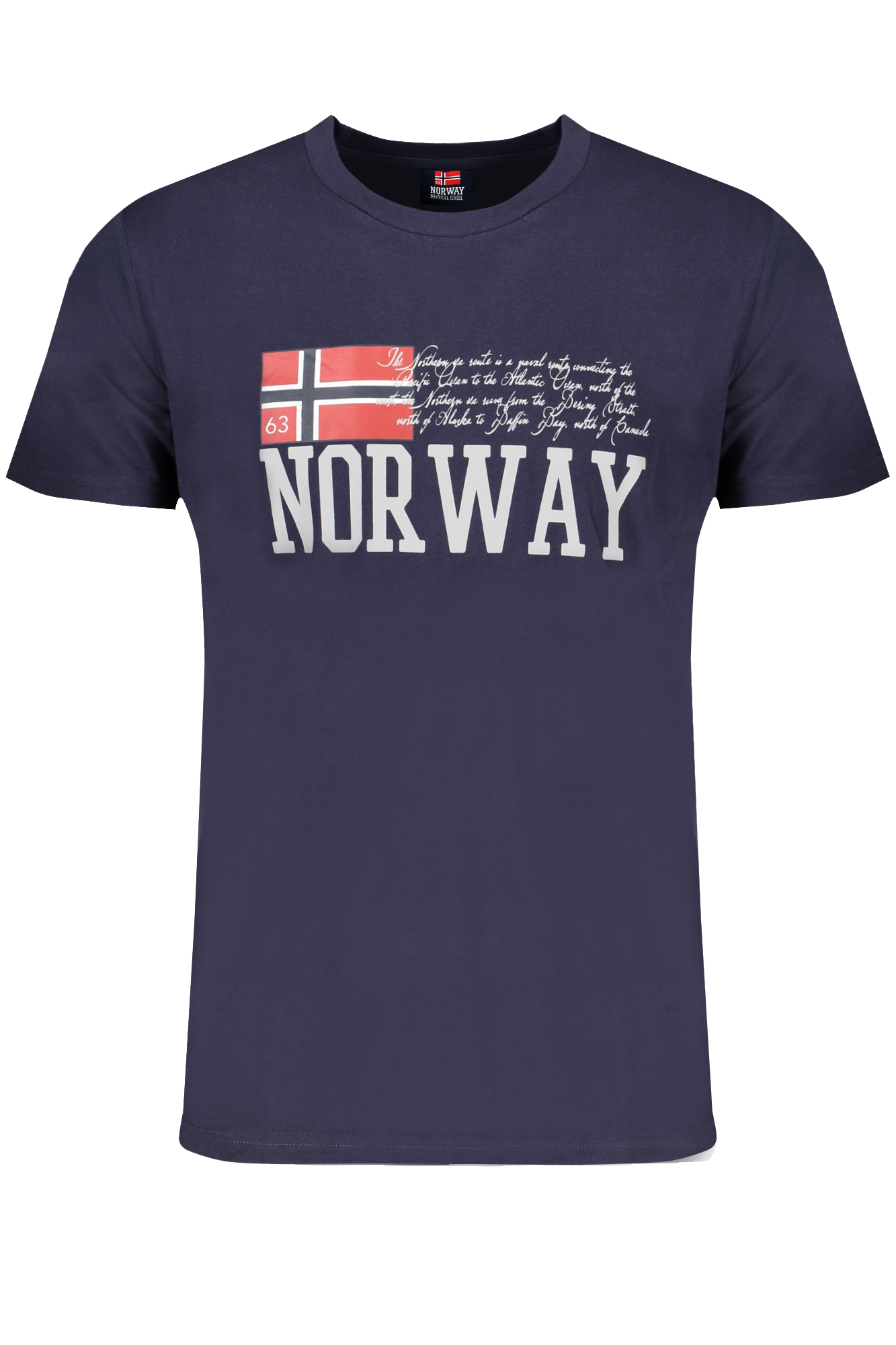 NORWAY 1963 MEN SHORT SLEEVE T-SHIRT BLUE NORWAY 1963 MEN SHORT SLEEVE T-SHIRT BLUE