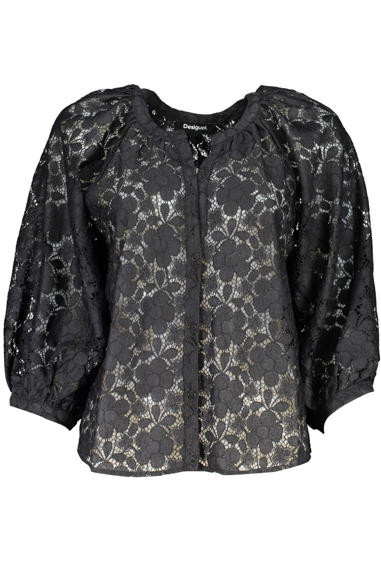 DESIGUAL WOMEN LONG SLEEVE SHIRT BLACK DESIGUAL WOMEN LONG SLEEVE SHIRT BLACK
