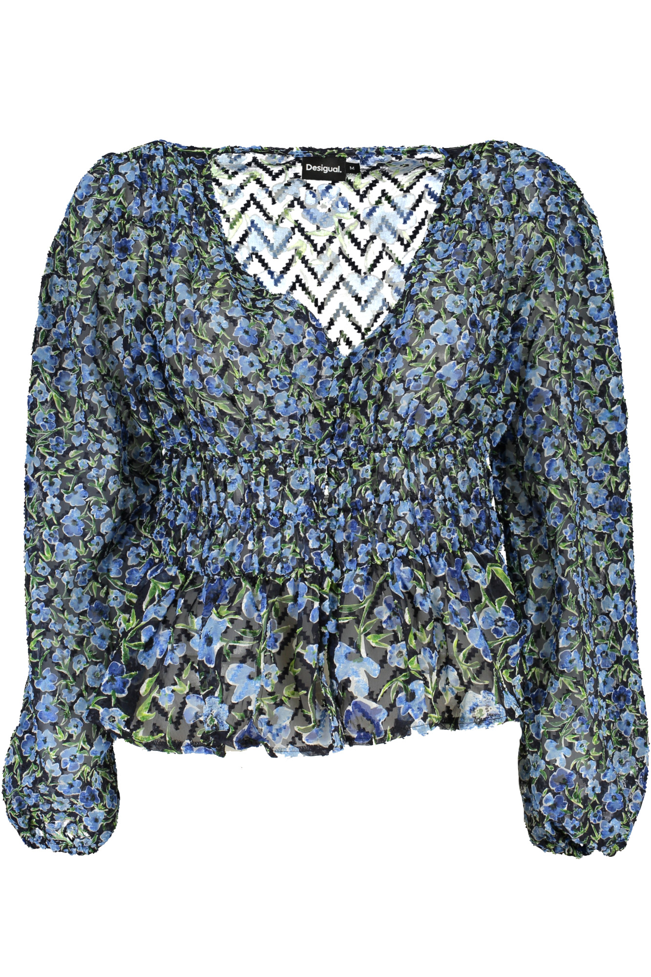 DESIGUAL WOMEN BLUE SWEATER DESIGUAL WOMEN BLUE SWEATER