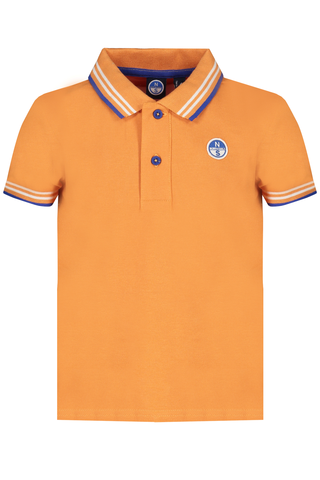 NORTH SAILS ORANGE SHORT SLEEVED POLO SHIRT FOR CHILDREN NORTH SAILS ORANGE SHORT SLEEVED POLO SHIRT FOR CHILDREN