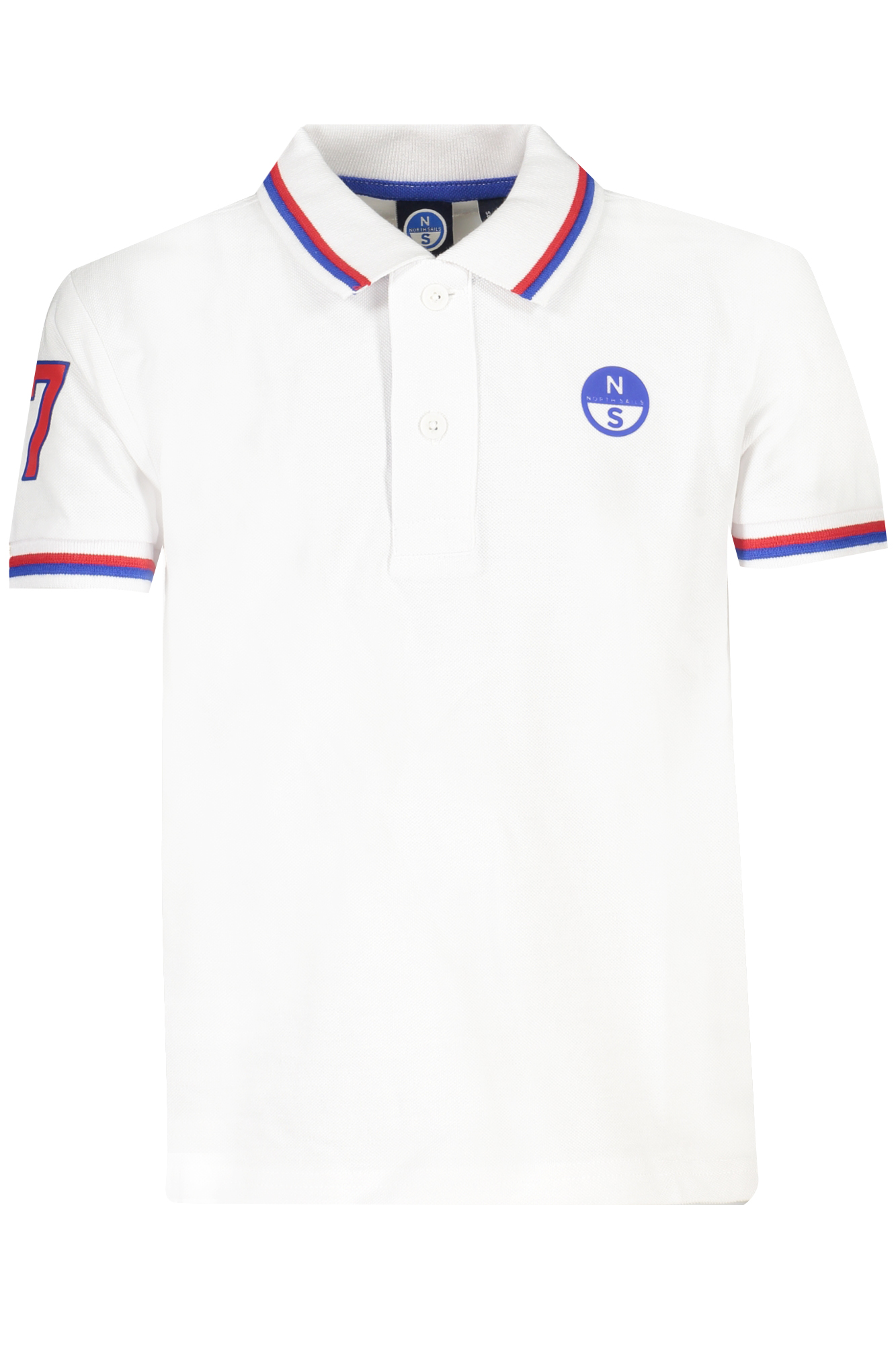 NORTH SAILS WHITE SHORT SLEEVED POLO SHIRT FOR CHILDREN NORTH SAILS WHITE SHORT SLEEVED POLO SHIRT FOR CHILDREN