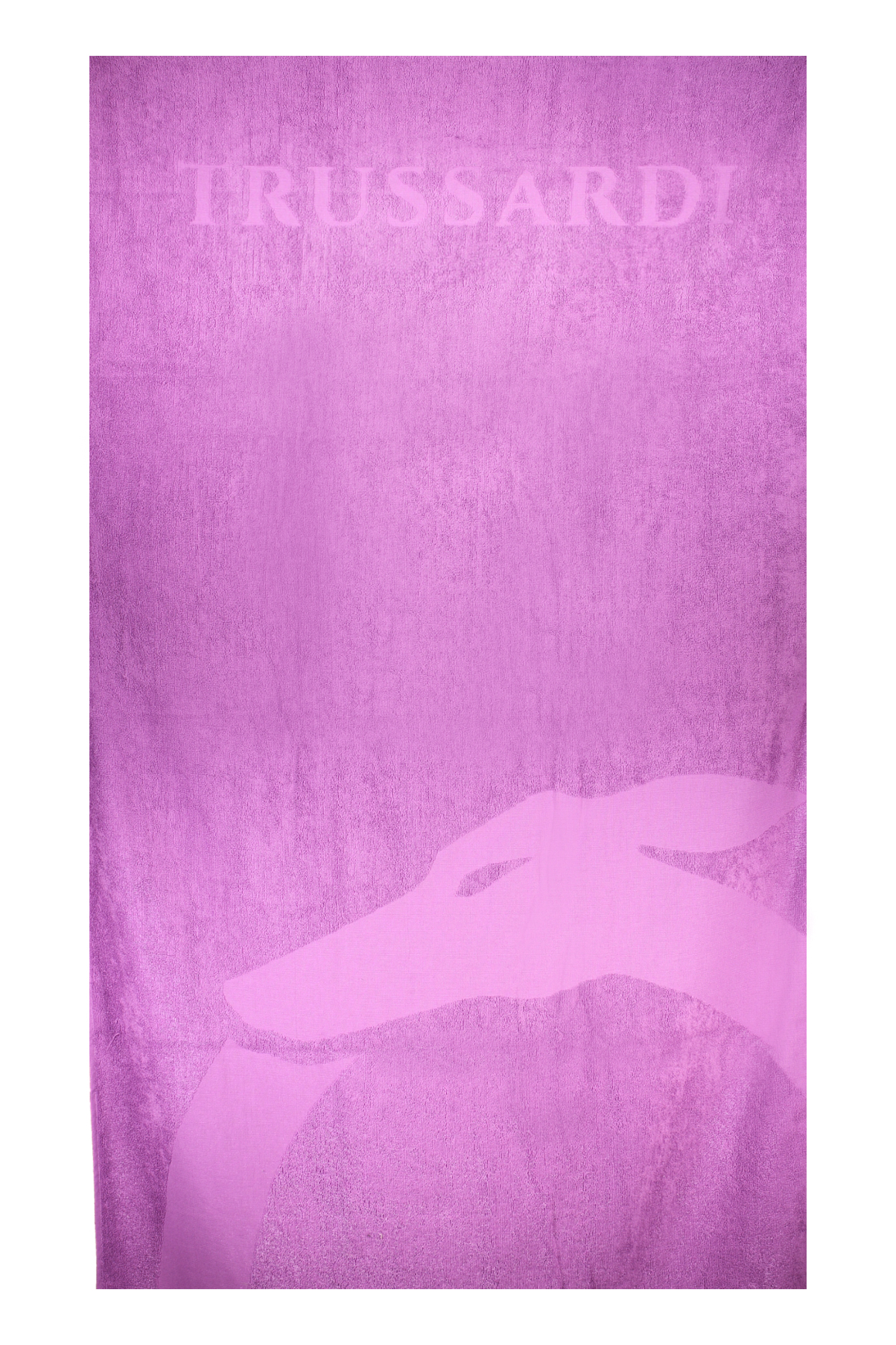TRUSSARDI JEANS WOMEN BEACH TOWEL PURPLE TRUSSARDI JEANS WOMEN BEACH TOWEL PURPLE