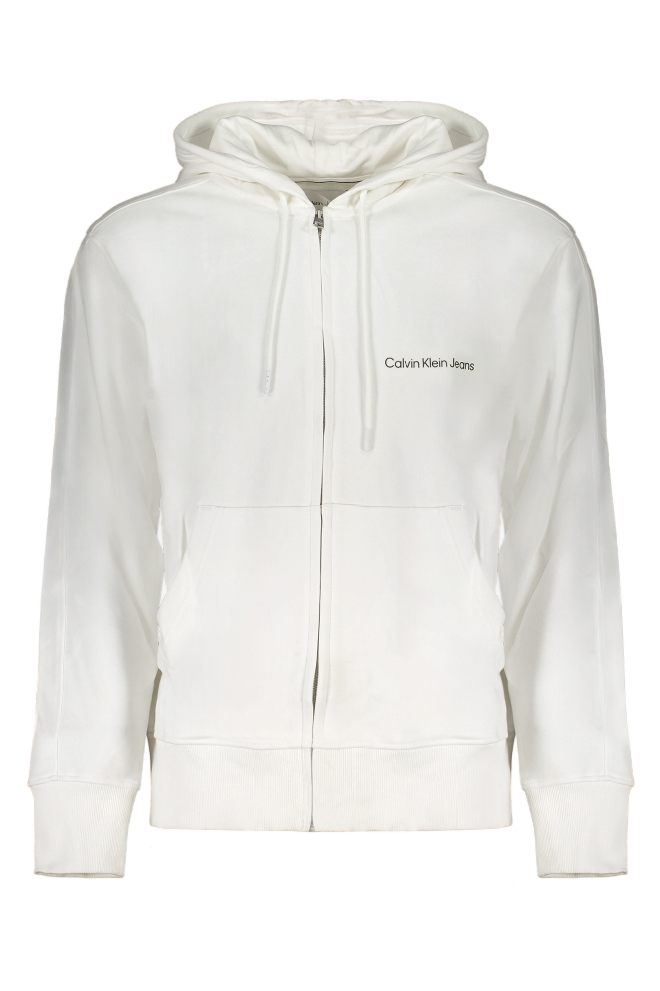 CALVIN KLEIN MEN WHITE ZIP SWEATSHIRT CALVIN KLEIN MEN WHITE ZIP SWEATSHIRT