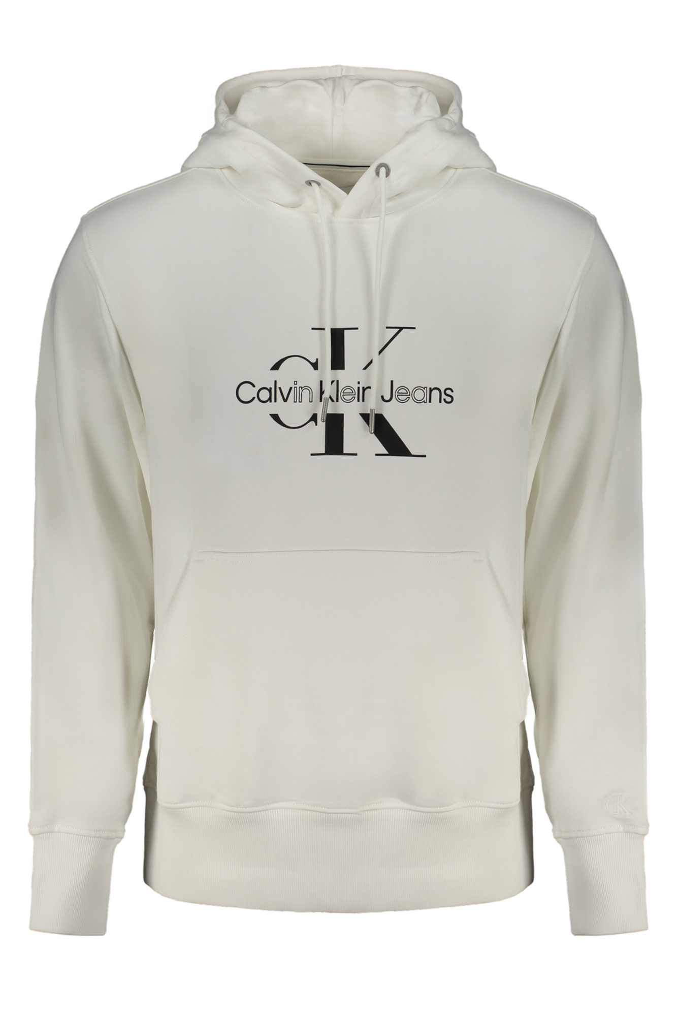 CALVIN KLEIN MEN WHITE ZIPLESS SWEATSHIRT CALVIN KLEIN MEN WHITE ZIPLESS SWEATSHIRT
