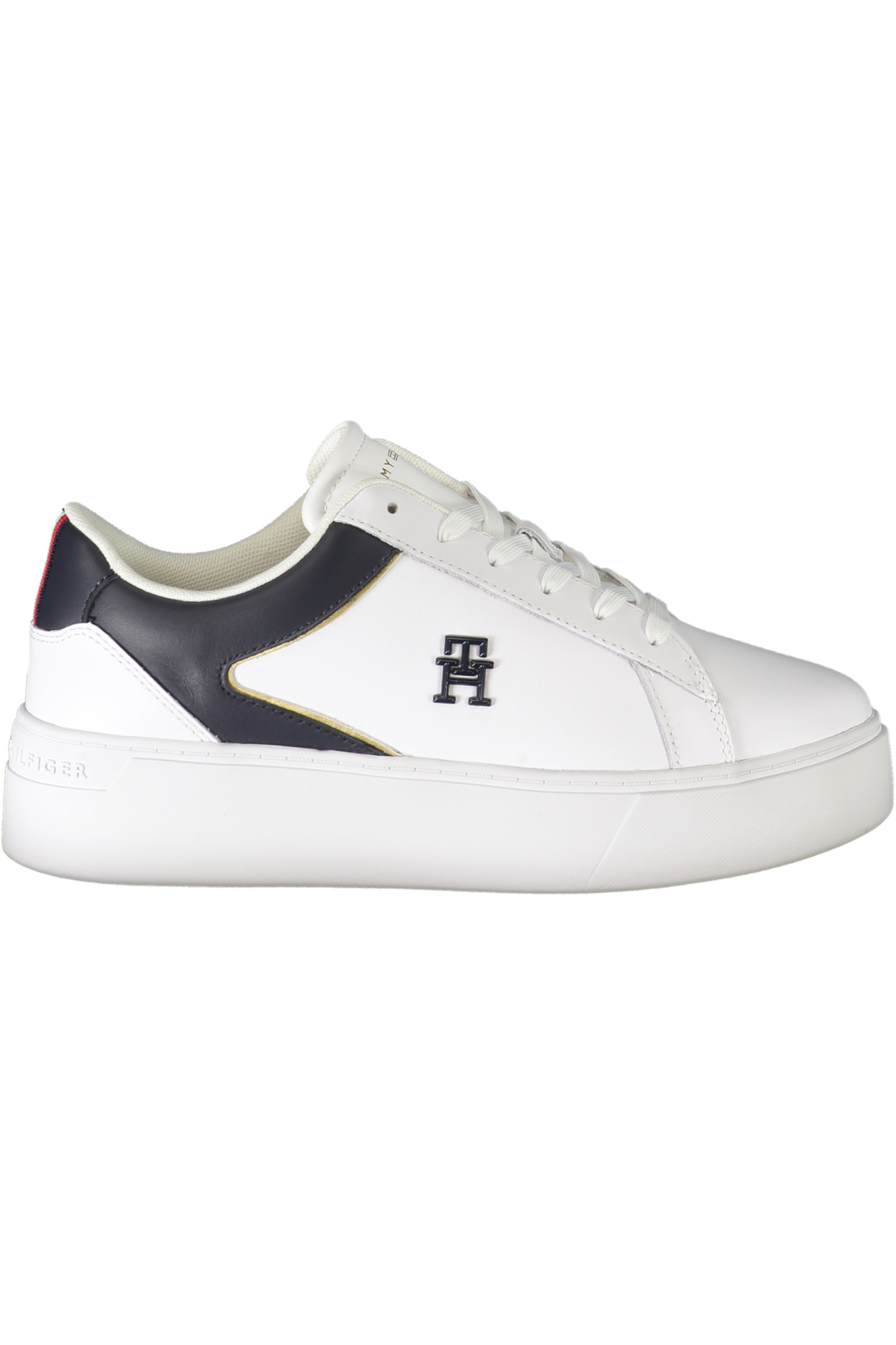 TOMMY HILFIGER WHITE WOMEN SPORTS SHOES TOMMY HILFIGER WHITE WOMEN SPORTS SHOES