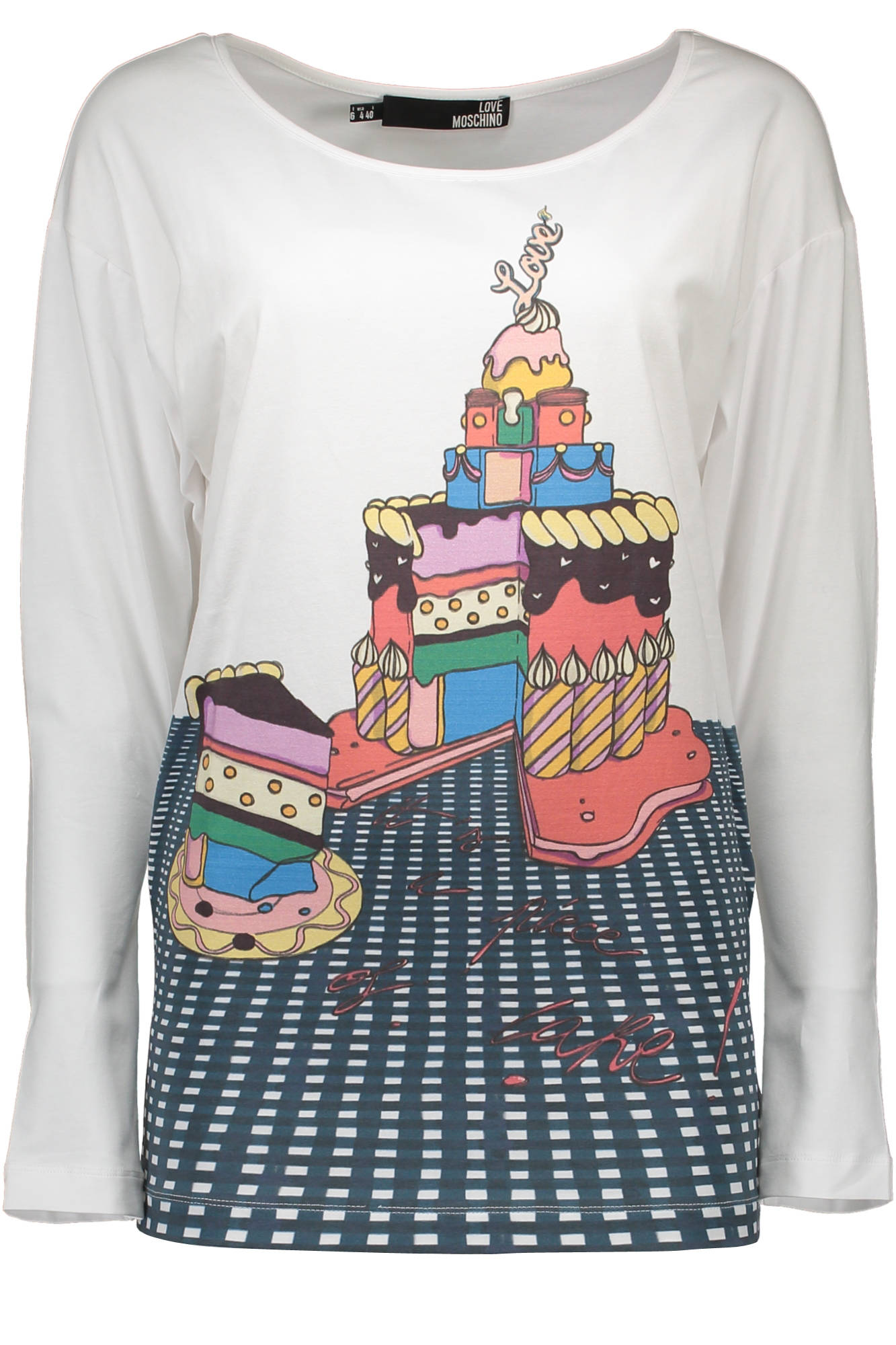 LOVE MOSCHINO LONG SLEEVE T-SHIRT WOMAN WHITE LOVE MOSCHINO LONG SLEEVE T-SHIRT WOMAN WHITE