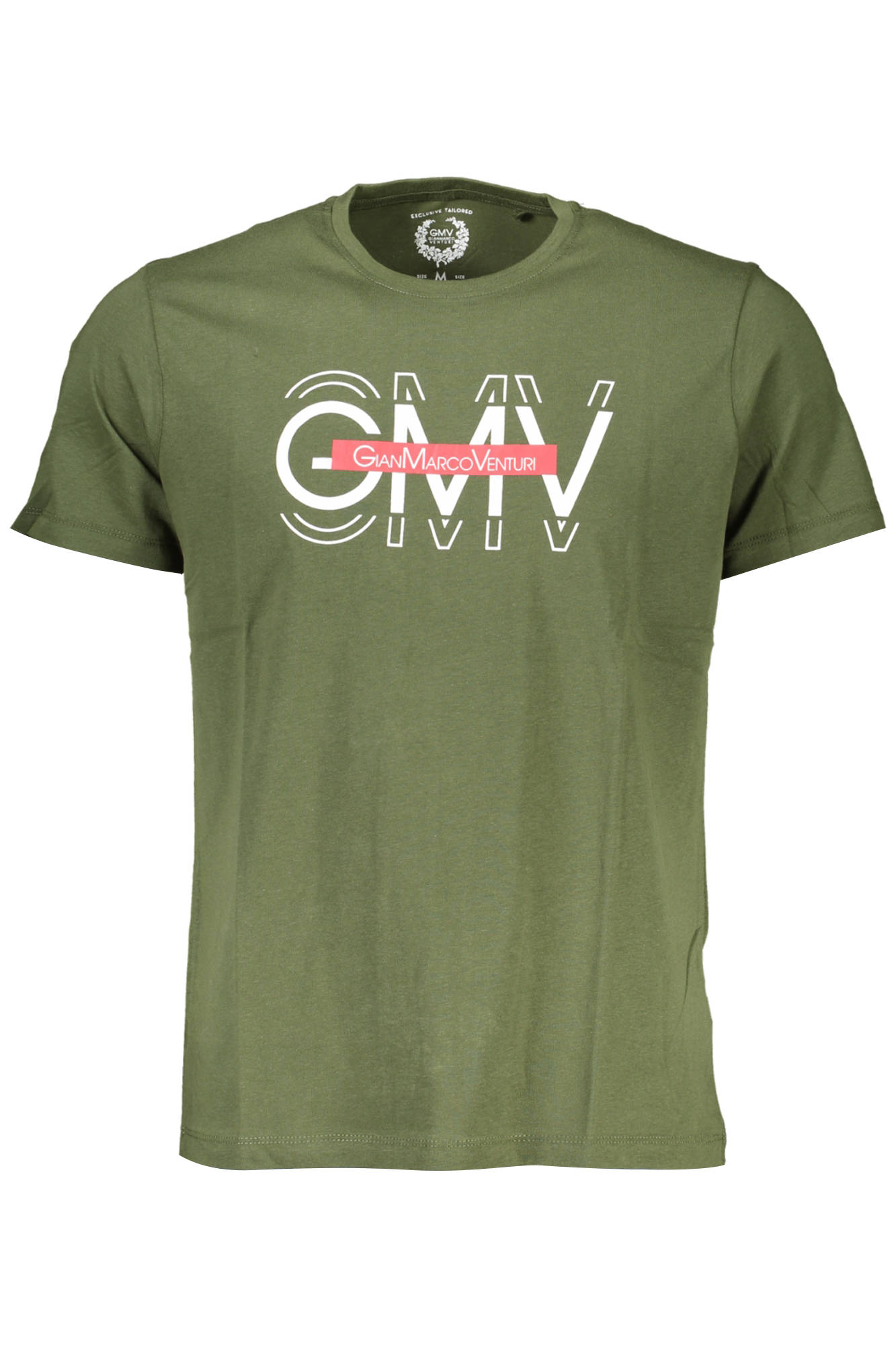 GIAN MARCO VENTURI MEN SHORT SLEEVED T-SHIRT GREEN GIAN MARCO VENTURI MEN SHORT SLEEVED T-SHIRT GREEN