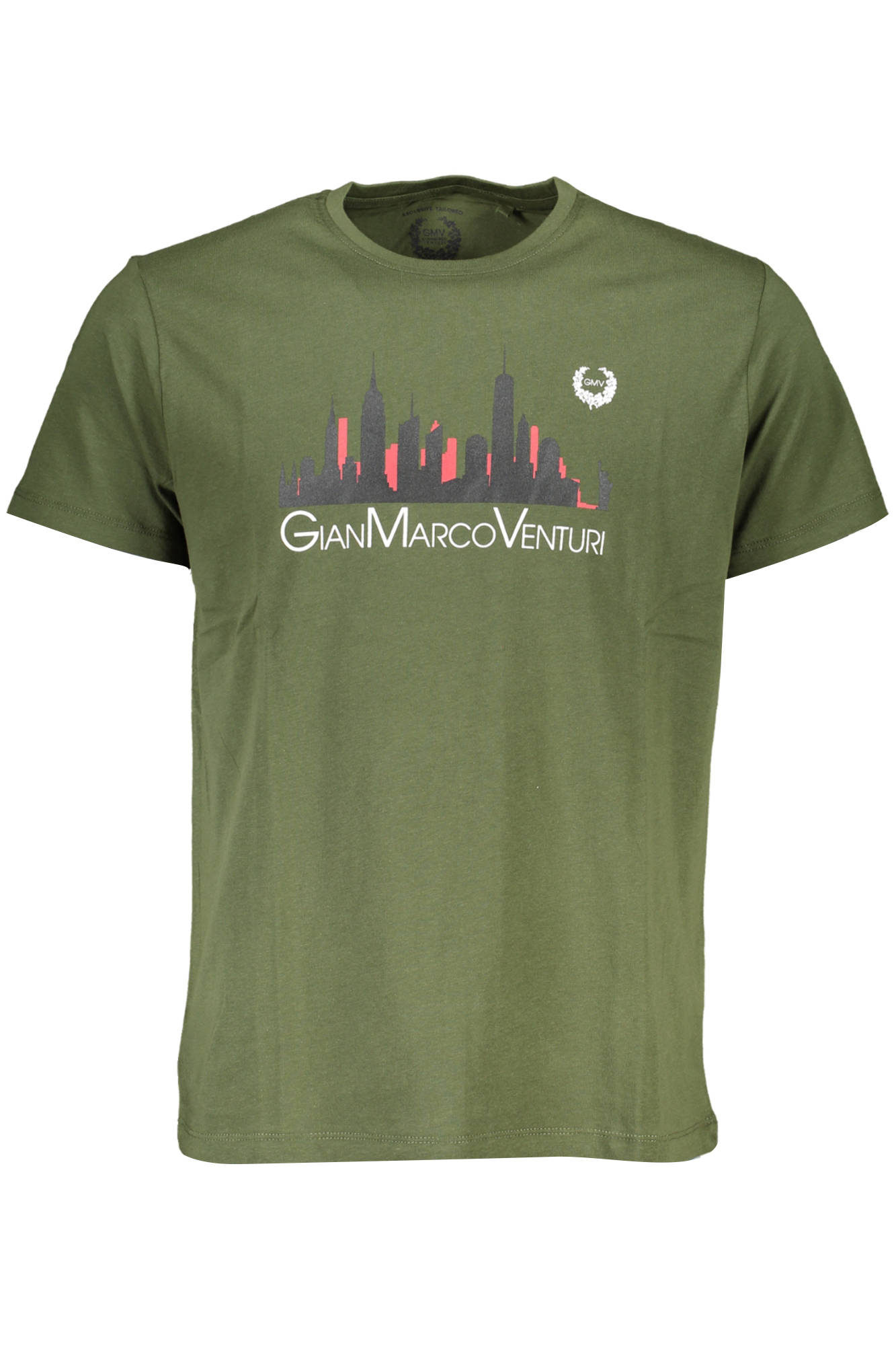 GIAN MARCO VENTURI MEN SHORT SLEEVED T-SHIRT GREEN GIAN MARCO VENTURI MEN SHORT SLEEVED T-SHIRT GREEN