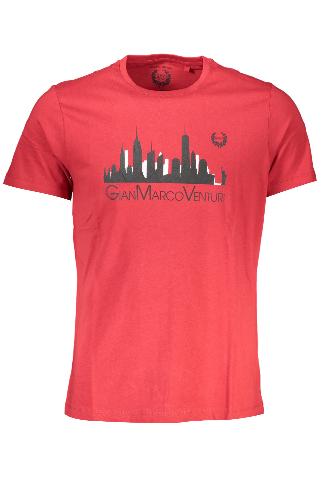GIAN MARCO VENTURI MEN SHORT SLEEVE T-SHIRT RED GIAN MARCO VENTURI MEN SHORT SLEEVE T-SHIRT RED