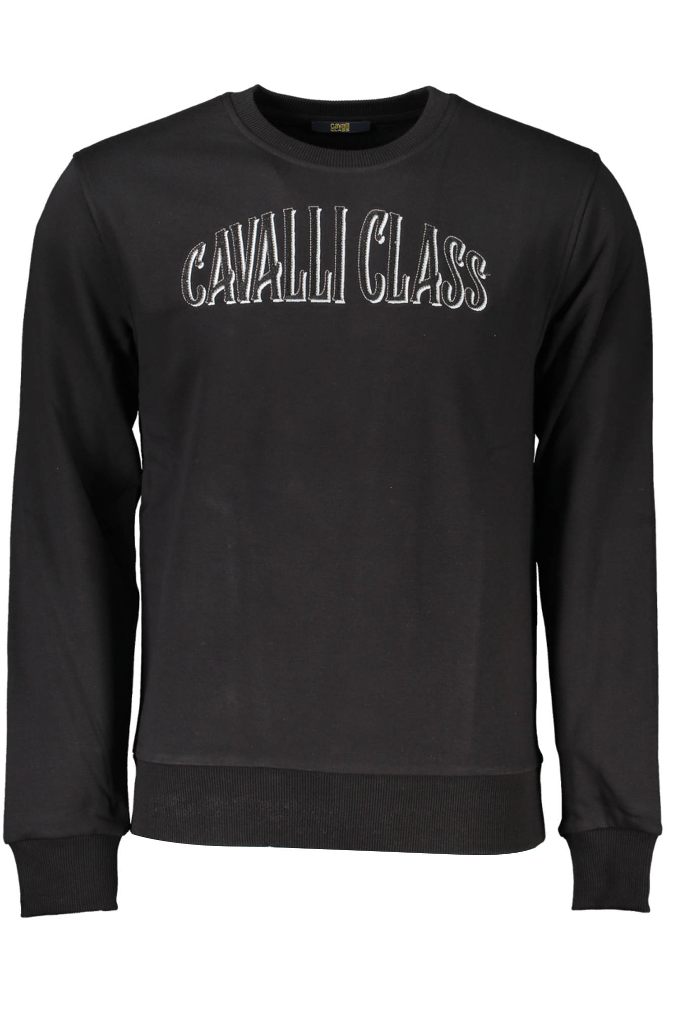 CAVALLI CLASS SWEATSHIRT WITHOUT ZIP BLACK MAN CAVALLI CLASS SWEATSHIRT WITHOUT ZIP BLACK MAN