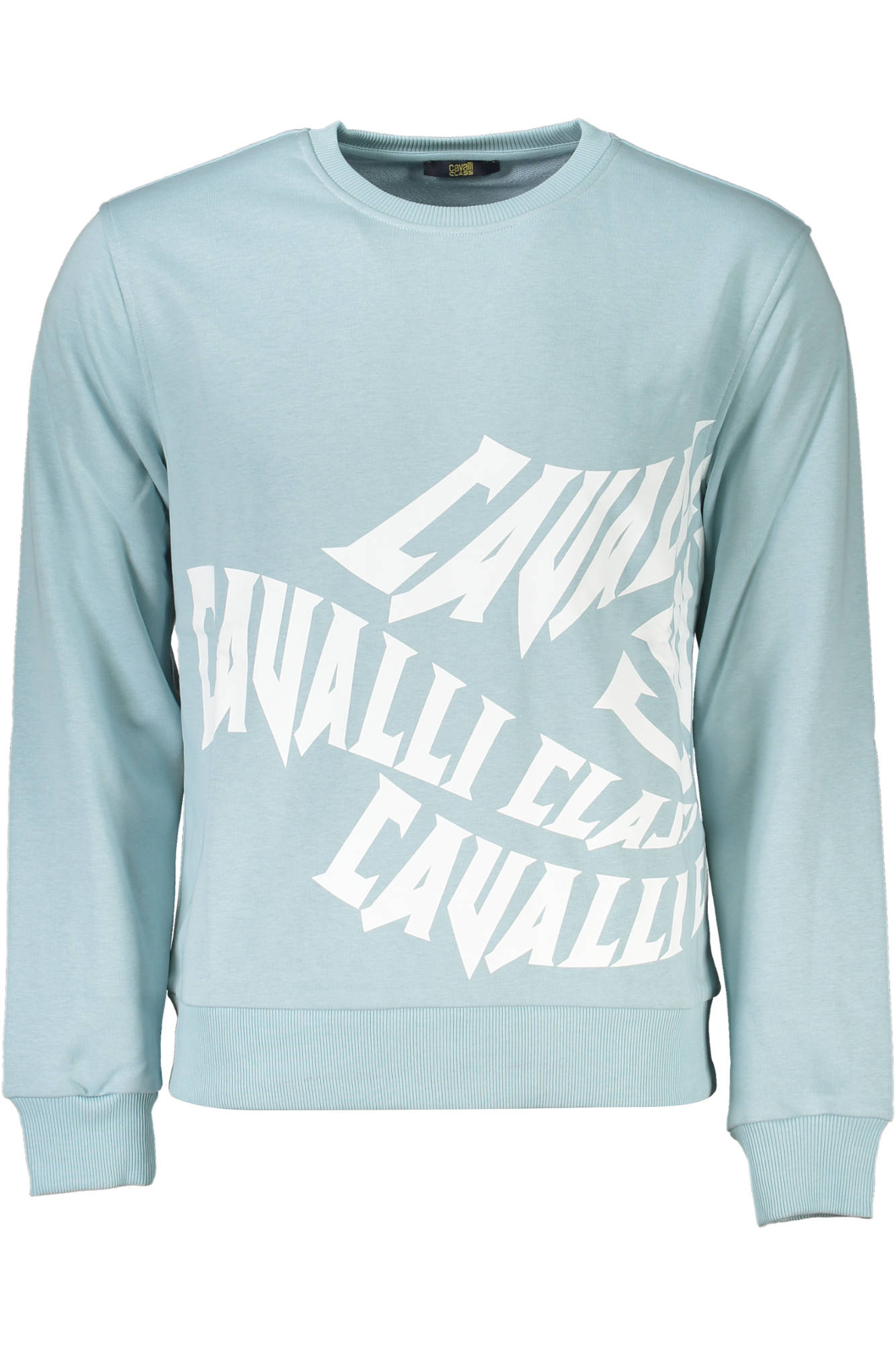 CAVALLI CLASS SWEATSHIRT WITHOUT ZIP MAN LIGHT BLUE CAVALLI CLASS SWEATSHIRT WITHOUT ZIP MAN LIGHT BLUE