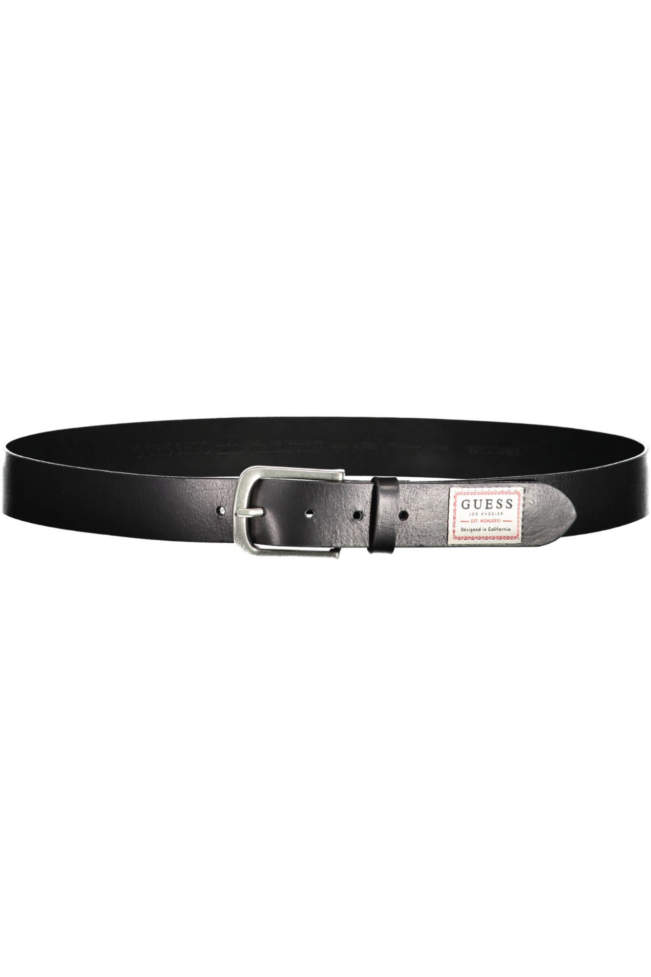 GUESS JEANS MEN LEATHER BELT BLACK