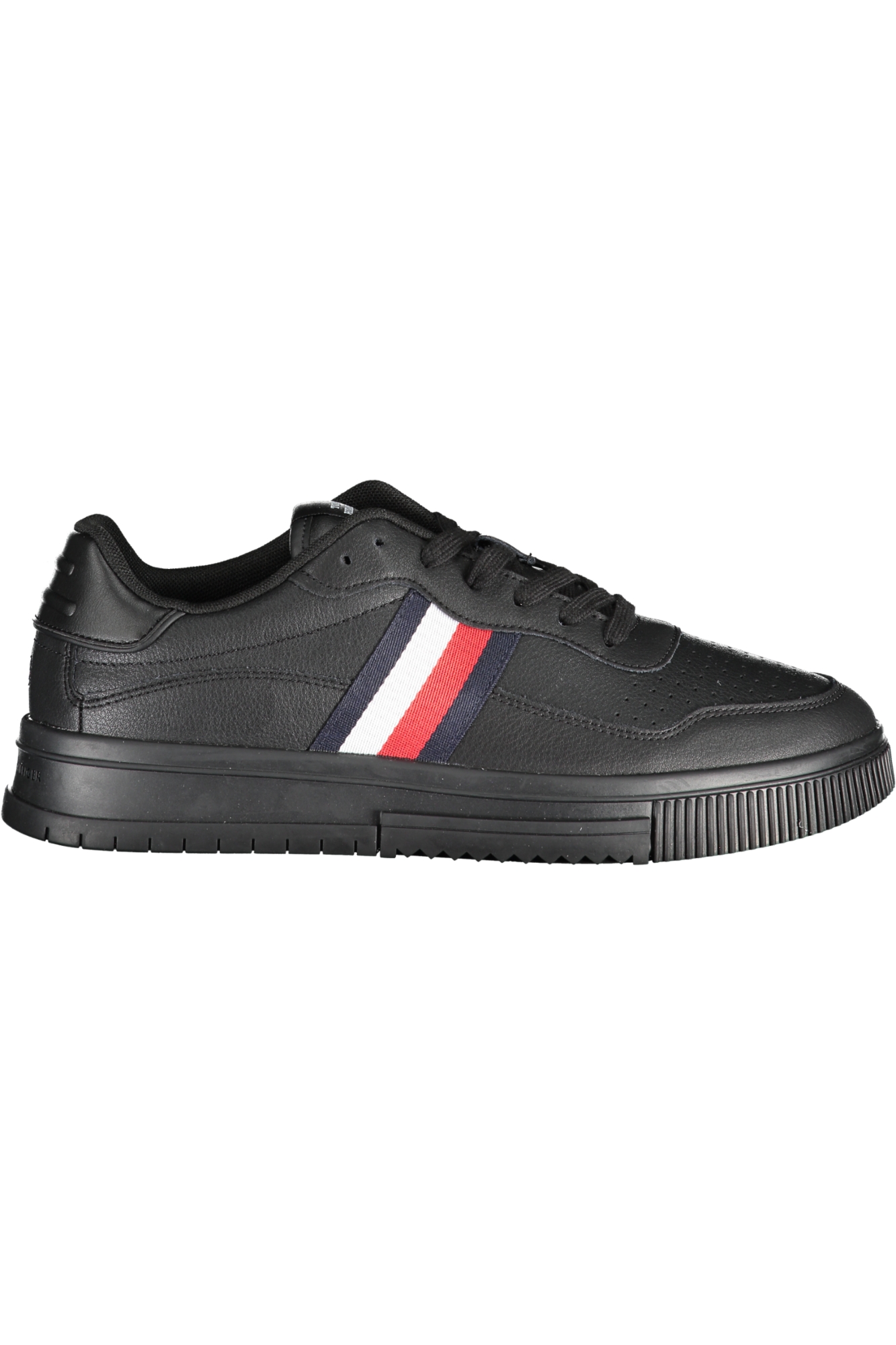 TOMMY HILFIGER BLACK MEN SPORTS SHOES TOMMY HILFIGER BLACK MEN SPORTS SHOES