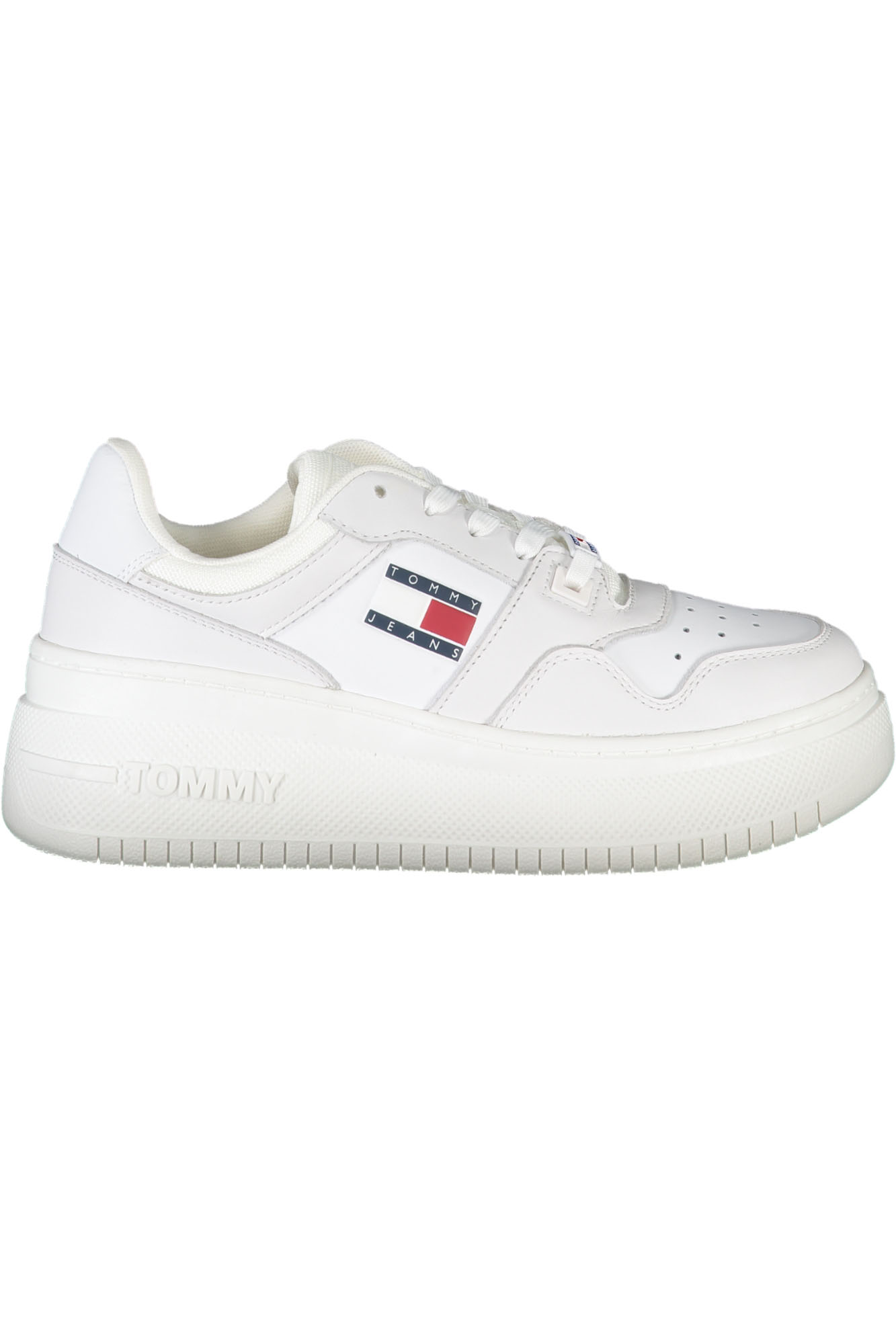 TOMMY HILFIGER WHITE WOMEN SPORTS SHOES TOMMY HILFIGER WHITE WOMEN SPORTS SHOES