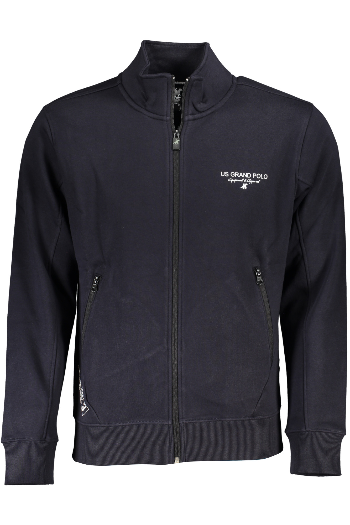 US GRAND MEN BLUE ZIP-UP SWEATSHIRT US GRAND MEN BLUE ZIP-UP SWEATSHIRT