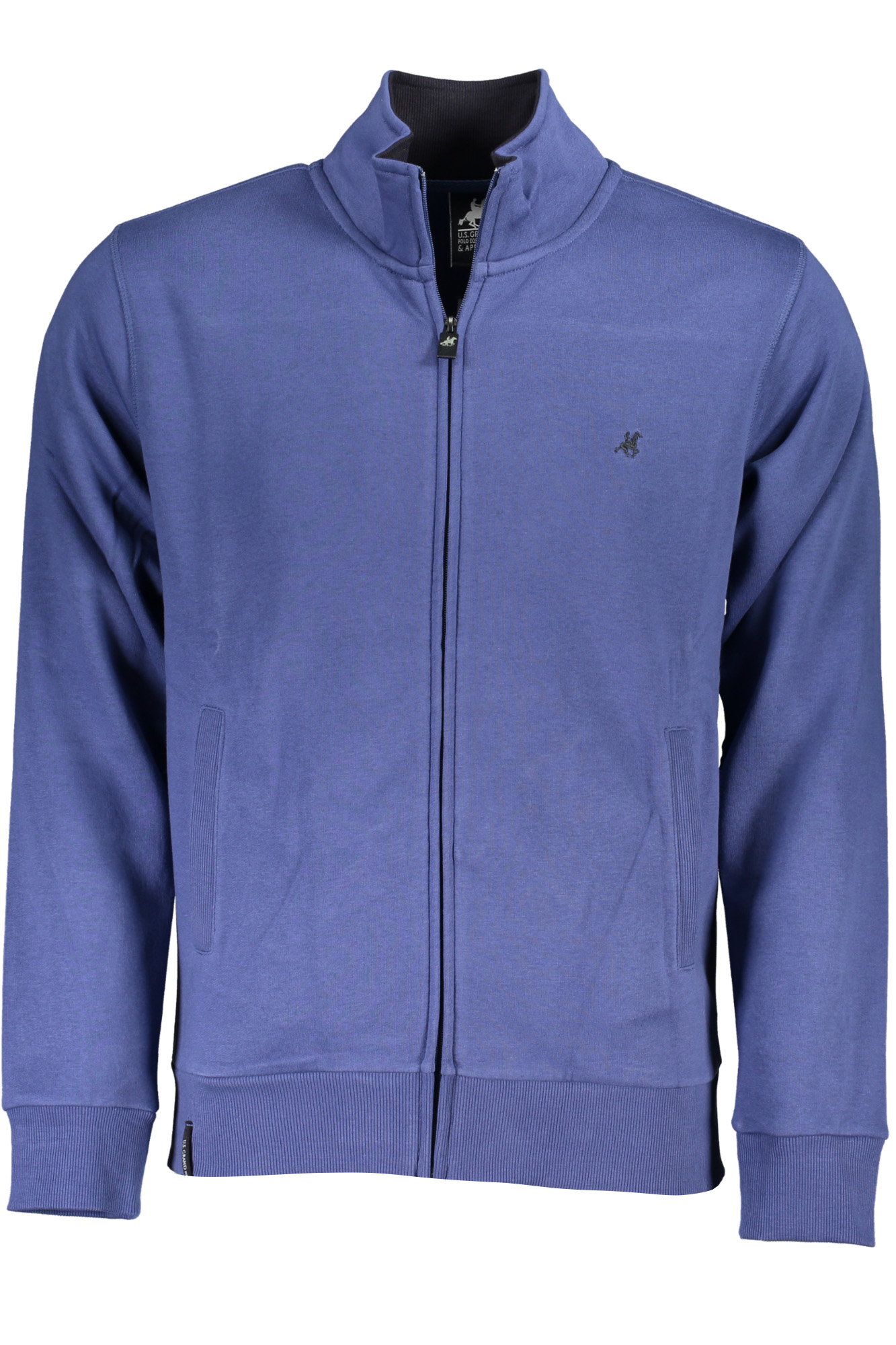 US GRAND MEN BLUE ZIP-UP SWEATSHIRT US GRAND MEN BLUE ZIP-UP SWEATSHIRT