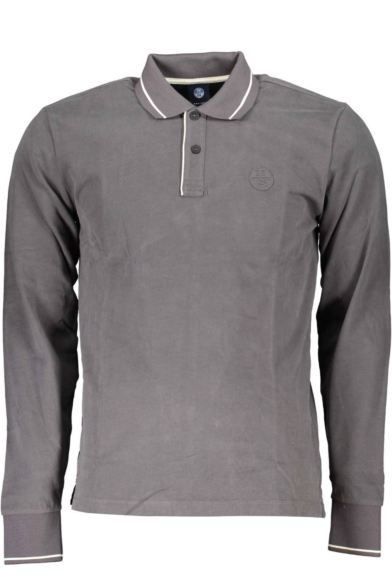 NORTH SAILS MEN LONG SLEEVED POLO SHIRT GRAY NORTH SAILS MEN LONG SLEEVED POLO SHIRT GRAY