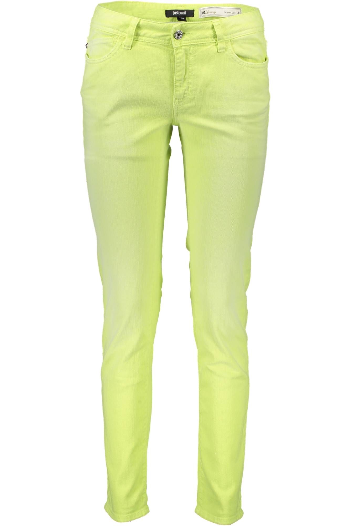 JUST CAVALLI YELLOW WOMEN TROUSERS