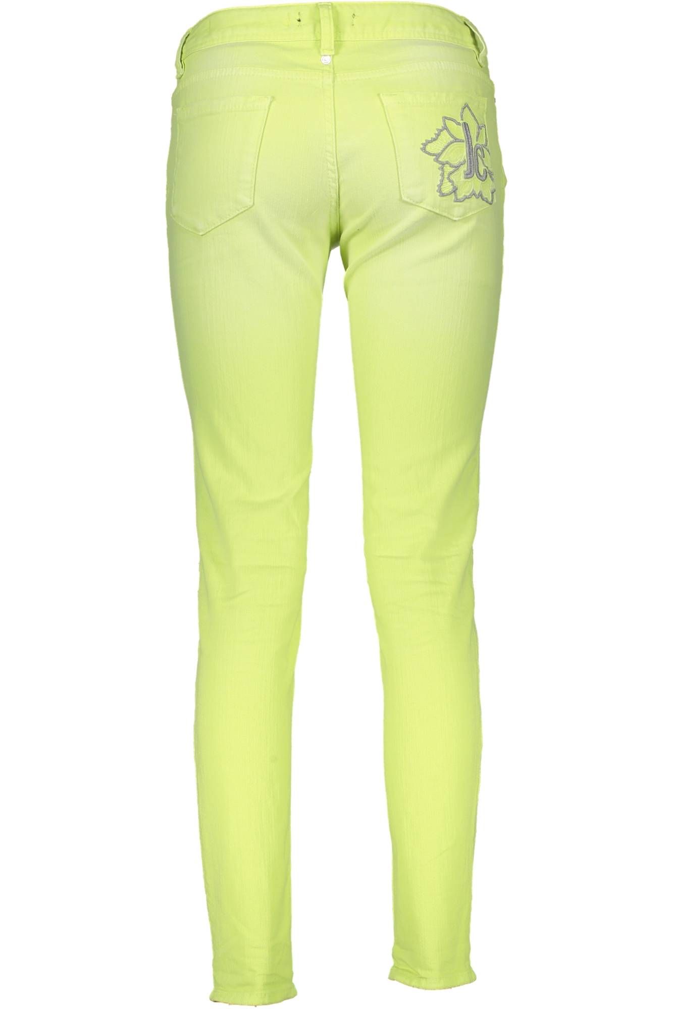 JUST CAVALLI YELLOW WOMEN TROUSERS