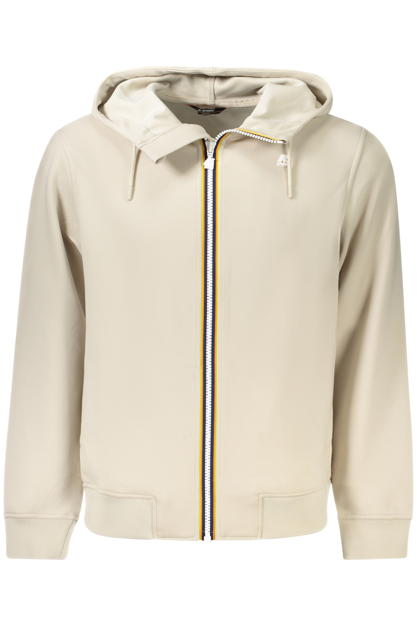 K-WAY MEN ZIP-UP SWEATSHIRT BEIGE
