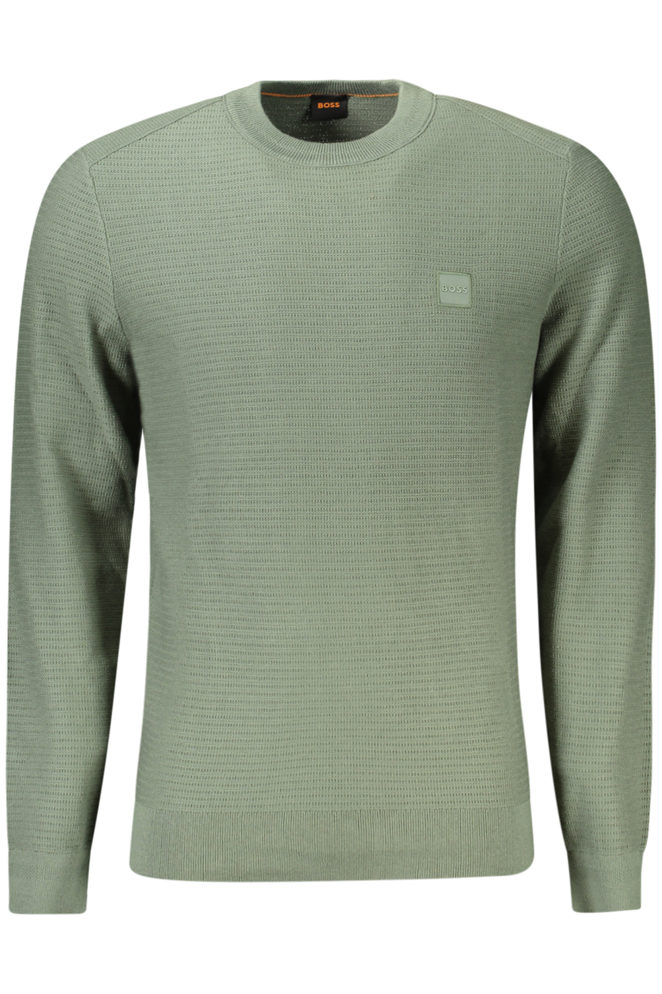 HUGO BOSS MEN SWEATER GREEN HUGO BOSS MEN SWEATER GREEN