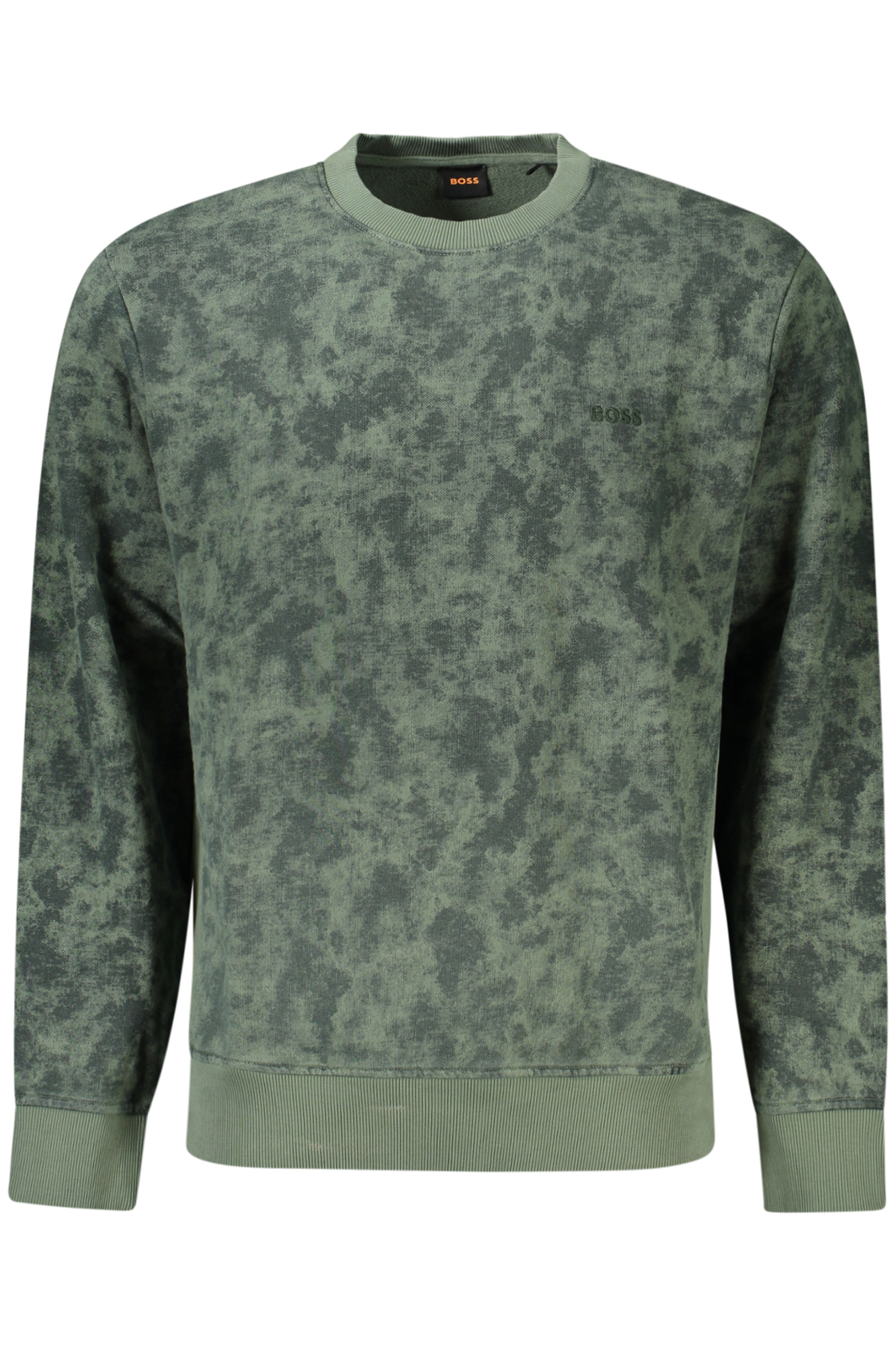 HUGO BOSS SWEATSHIRT WITHOUT ZIP MEN GREEN HUGO BOSS SWEATSHIRT WITHOUT ZIP MEN GREEN
