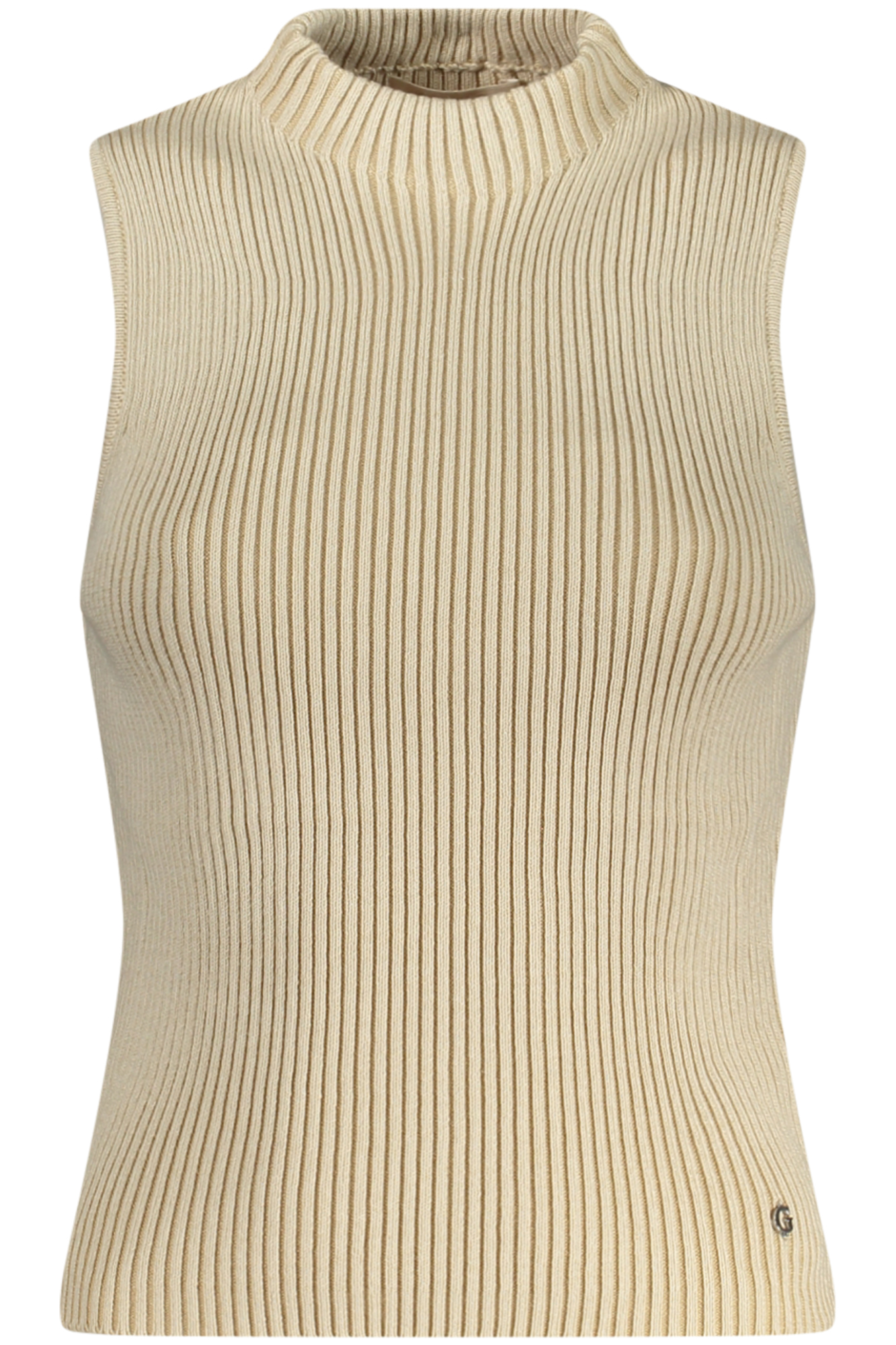 GUESS JEANS WOMEN TANK TOP BEIGE