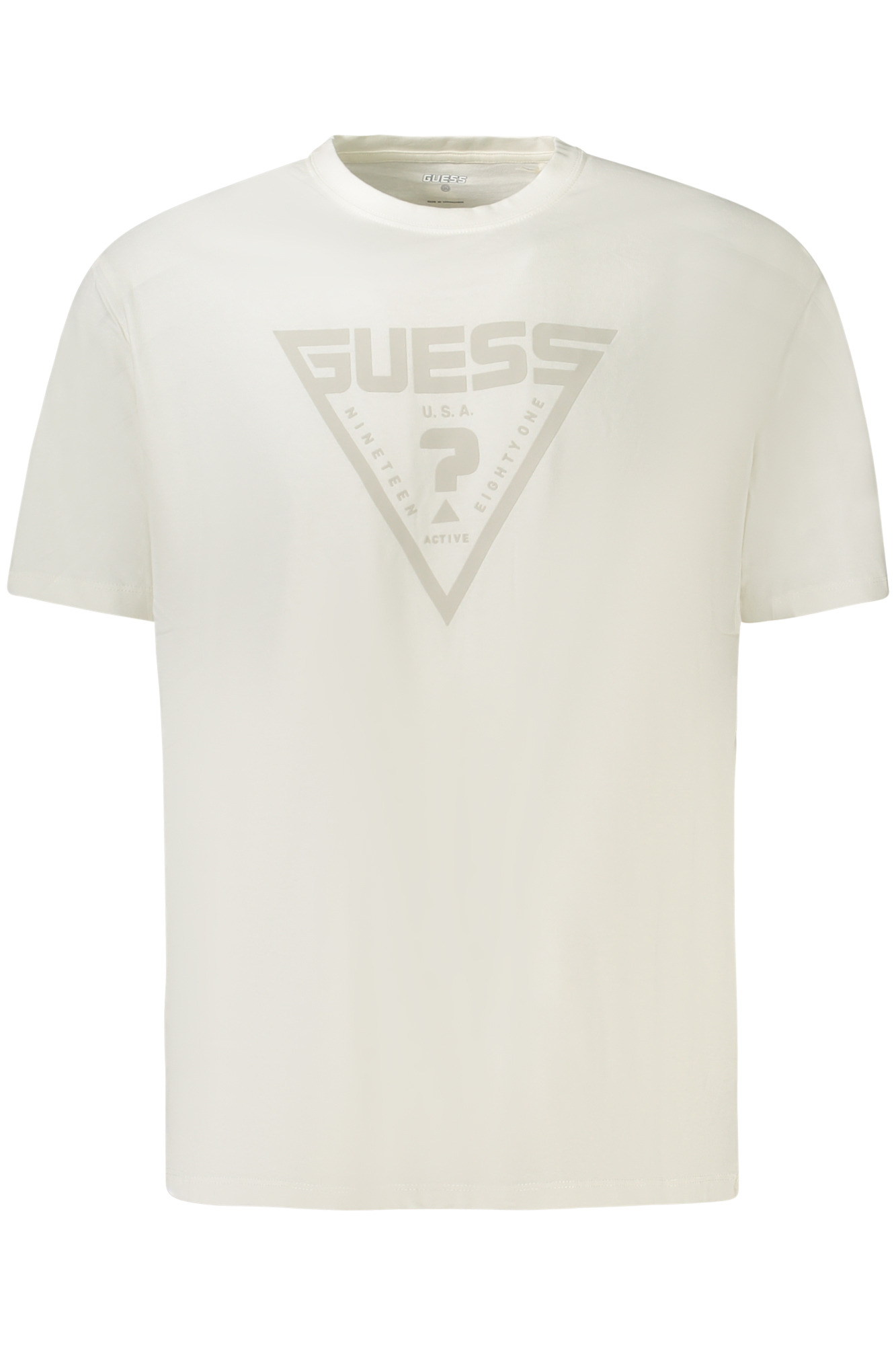 GUESS JEANS SHORT SLEEVE T-SHIRT MEN WHITE GUESS JEANS SHORT SLEEVE T-SHIRT MEN WHITE