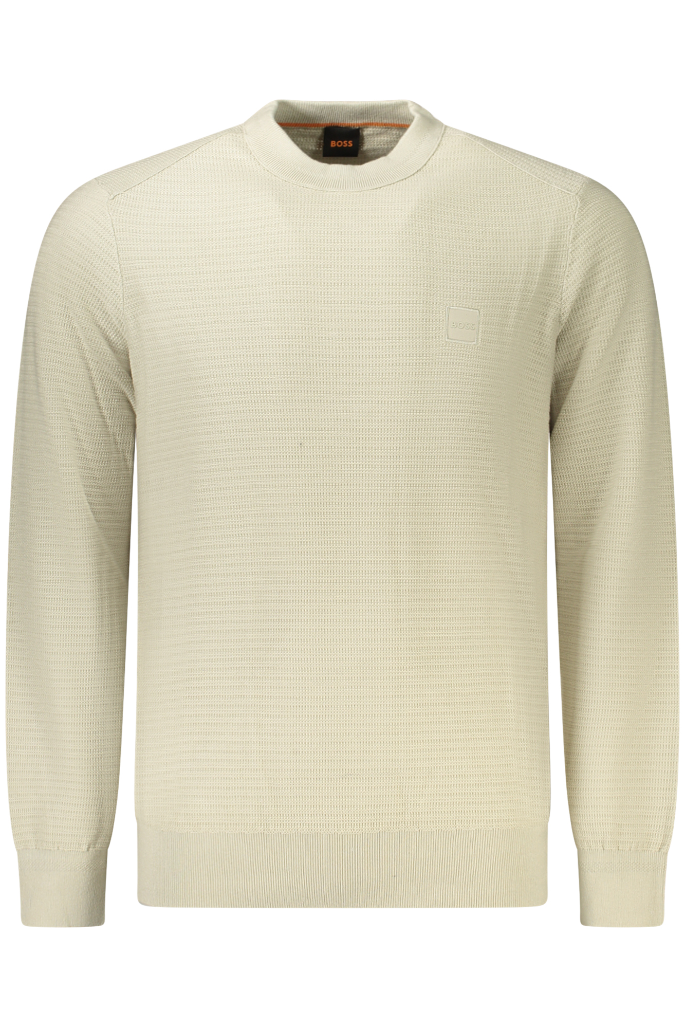 BOSS MEN SWEATER BEIGE BOSS MEN SWEATER BEIGE