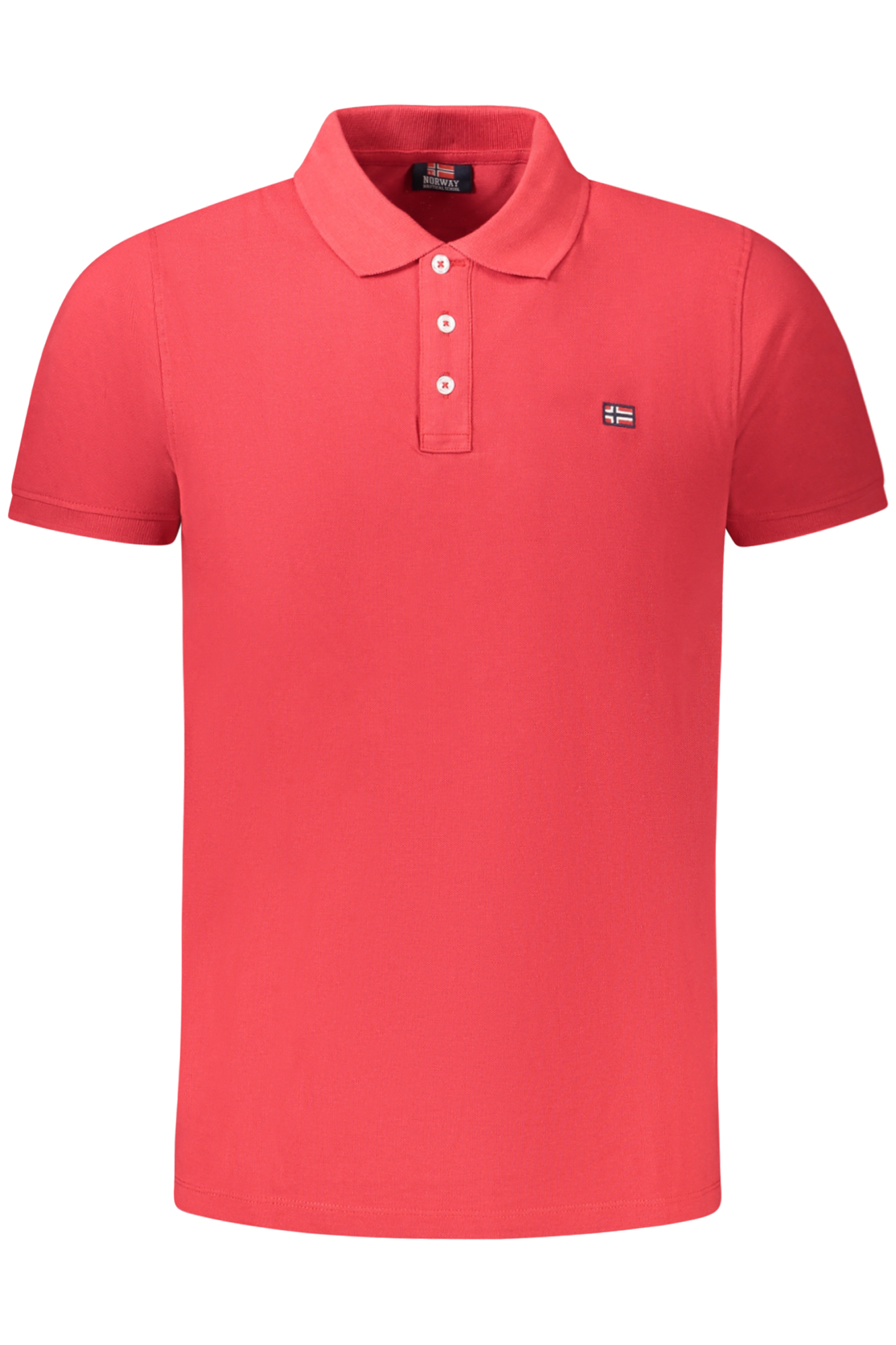 NORWAY 1963 MEN SHORT SLEEVE POLO SHIRT RED NORWAY 1963 MEN SHORT SLEEVE POLO SHIRT RED