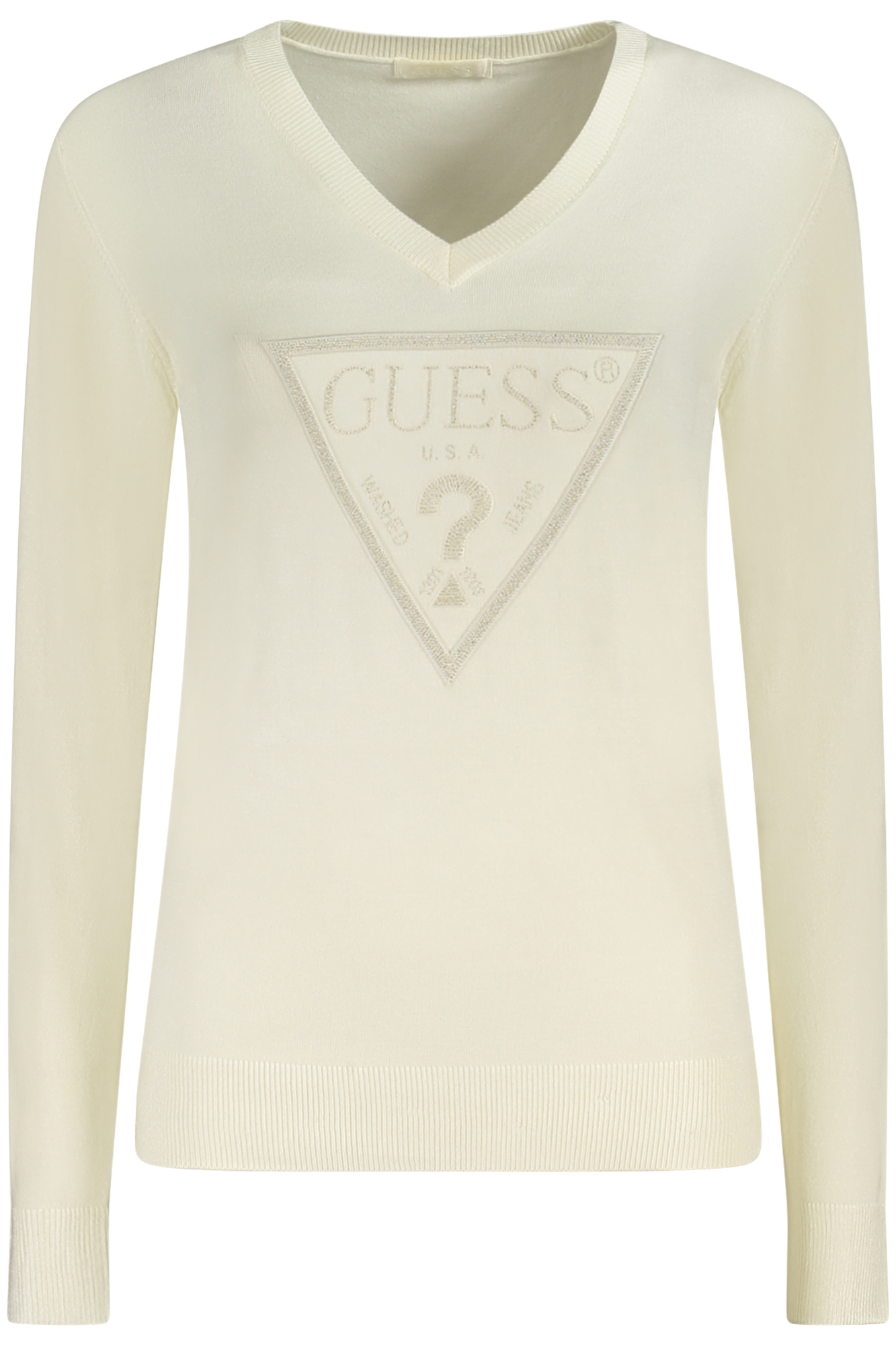 GUESS JEANS WOMEN WHITE SWEATER