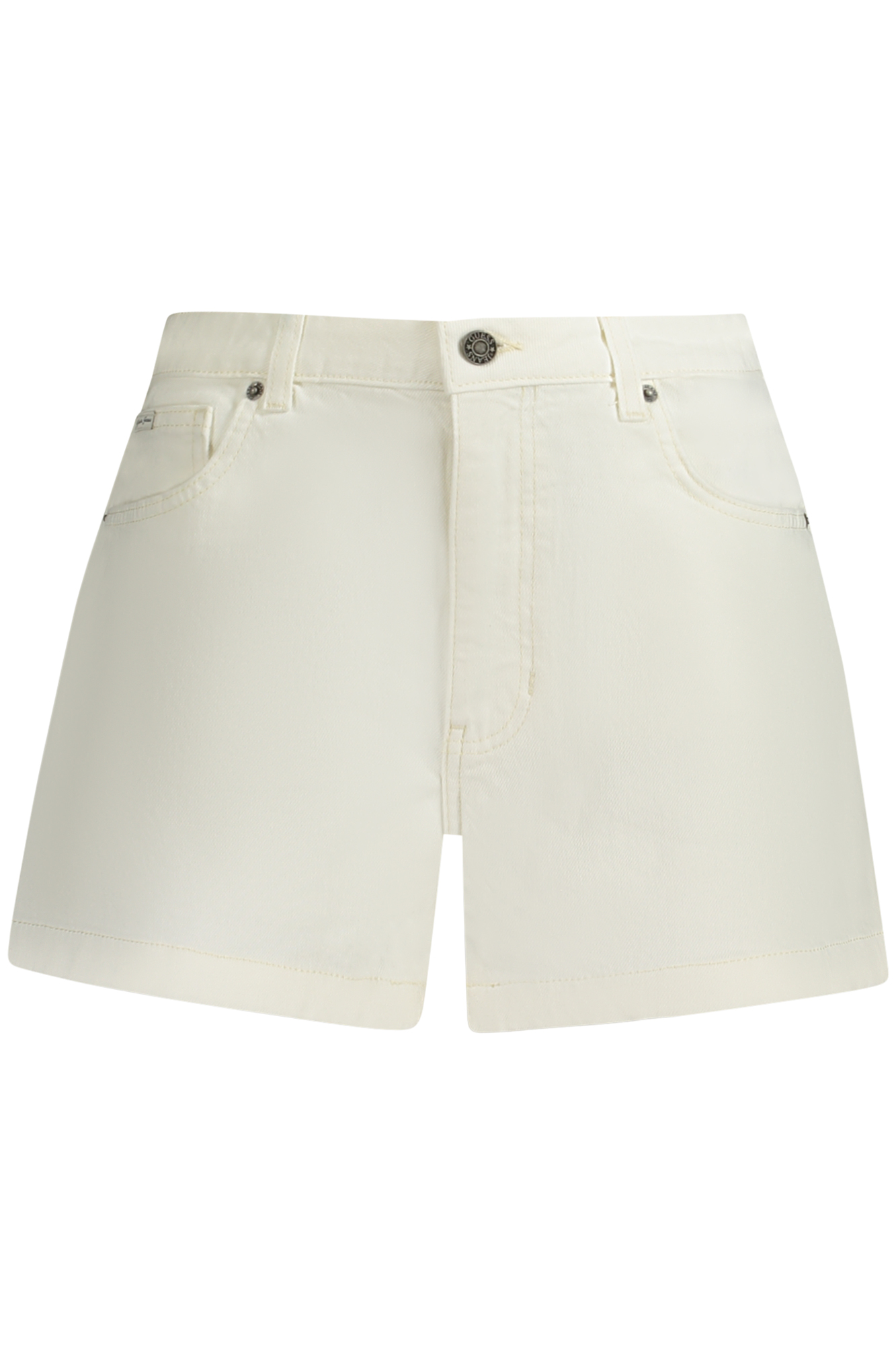 GUESS JEANS WOMEN SHORT JEANS WHITE GUESS JEANS WOMEN SHORT JEANS WHITE