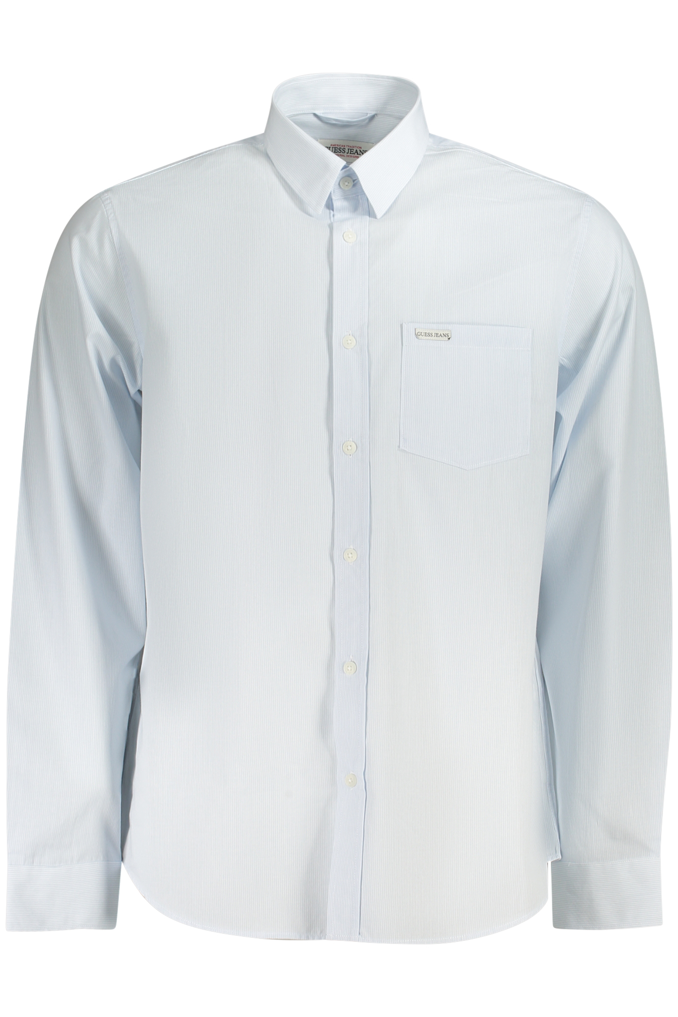 GUESS JEANS LONG SLEEVE SHIRT MEN BLUE GUESS JEANS LONG SLEEVE SHIRT MEN BLUE