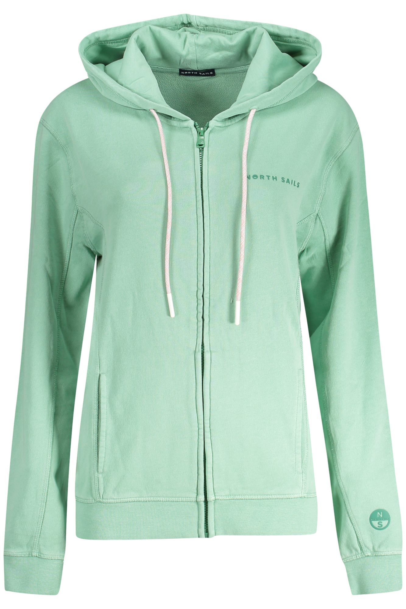 NORTH SAILS WOMEN ZIP-UP SWEATSHIRT GREEN NORTH SAILS WOMEN ZIP-UP SWEATSHIRT GREEN