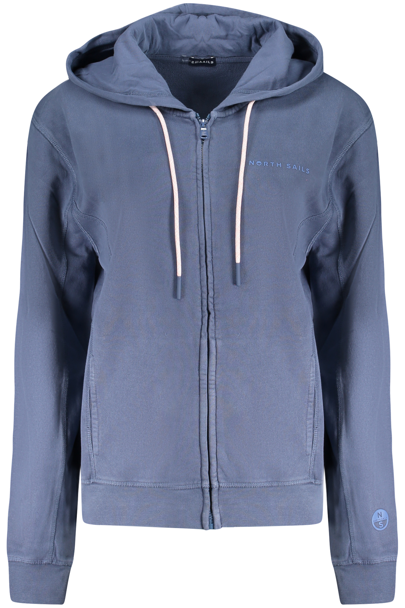 NORTH SAILS WOMEN ZIP-UP SWEATSHIRT BLUE NORTH SAILS WOMEN ZIP-UP SWEATSHIRT BLUE