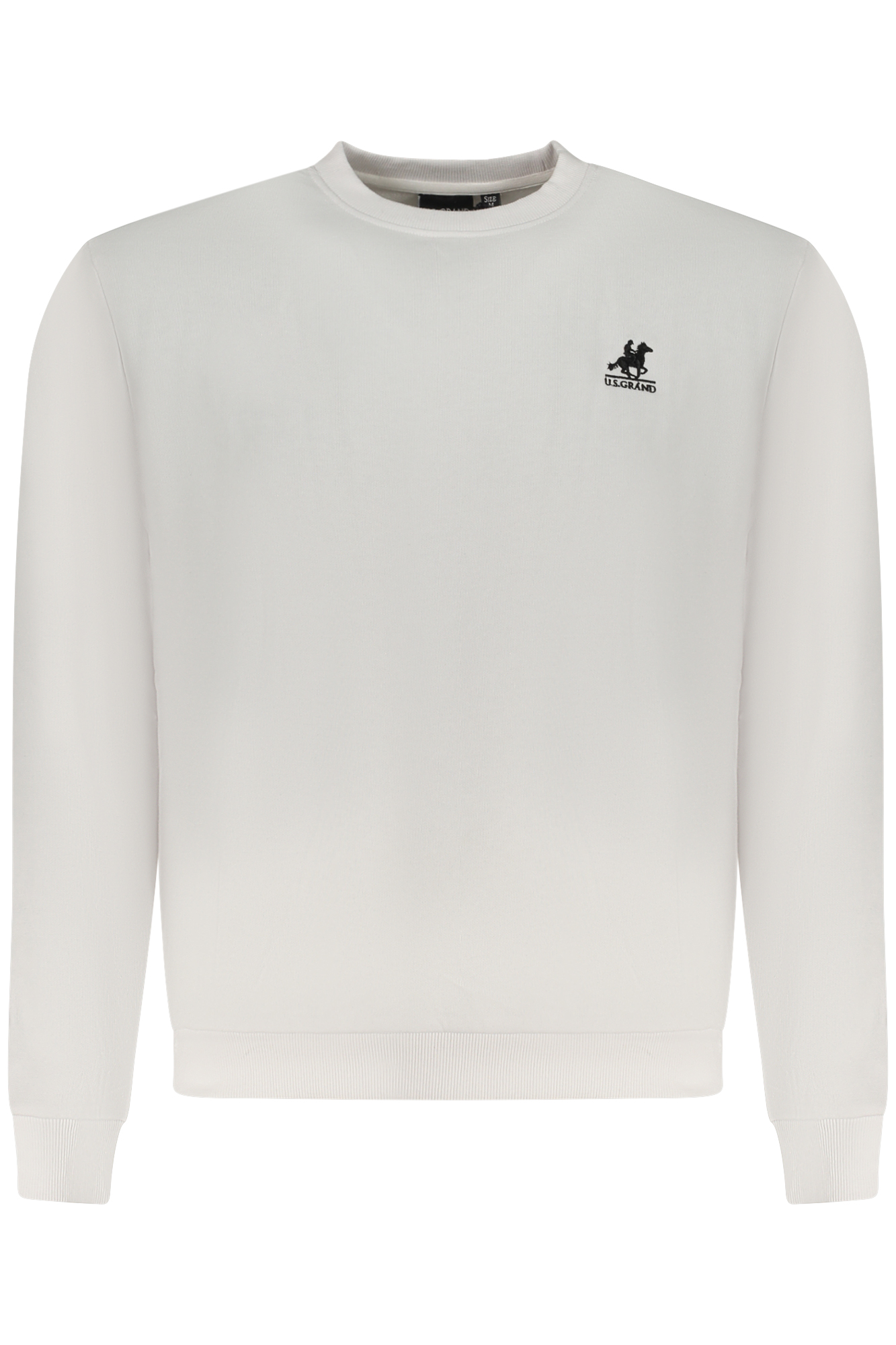 US GRAND MEN WHITE ZIP-UP SWEATSHIRT US GRAND MEN WHITE ZIP-UP SWEATSHIRT