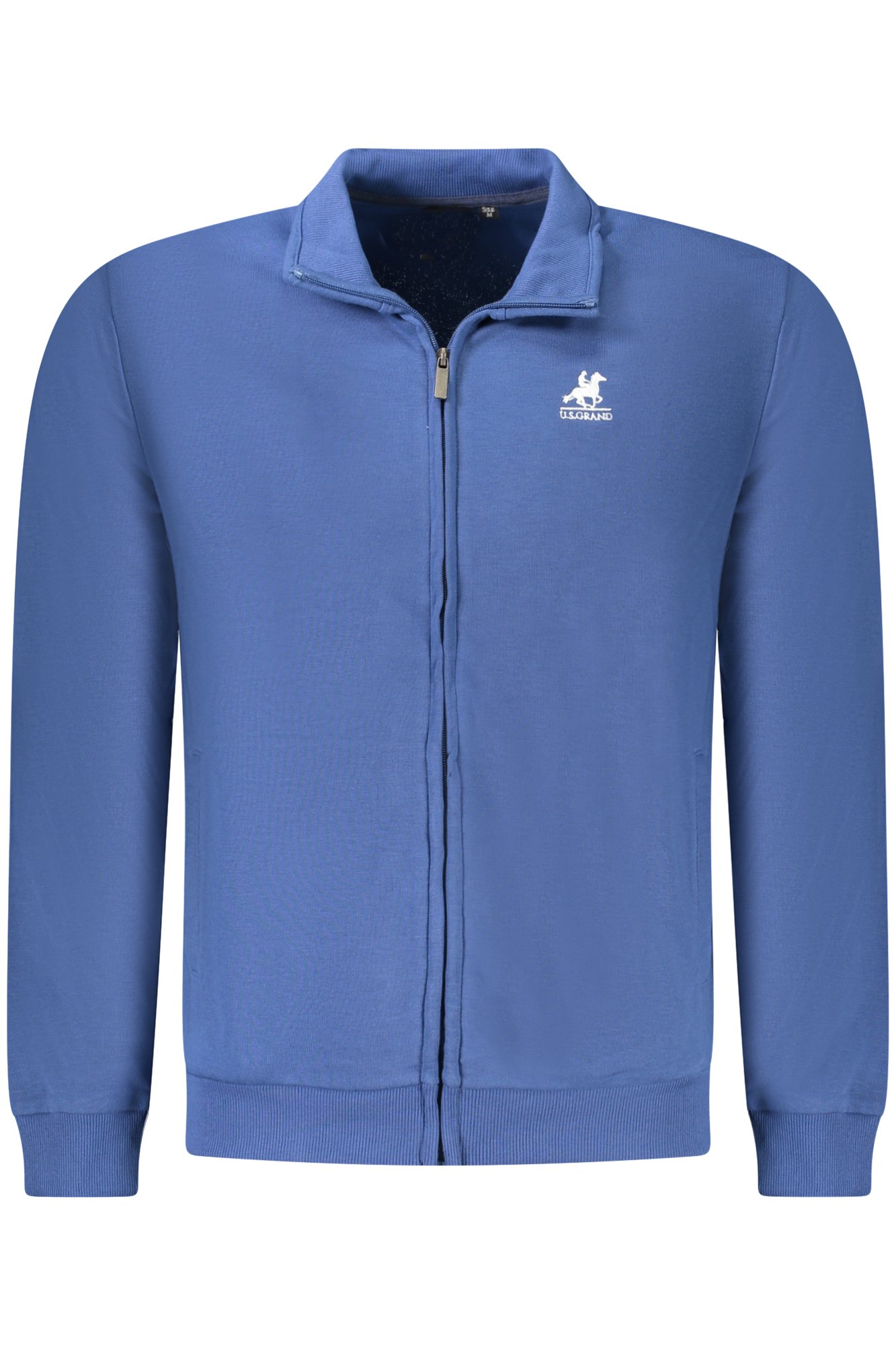 US GRAND MEN BLUE ZIP-UP SWEATSHIRT US GRAND MEN BLUE ZIP-UP SWEATSHIRT