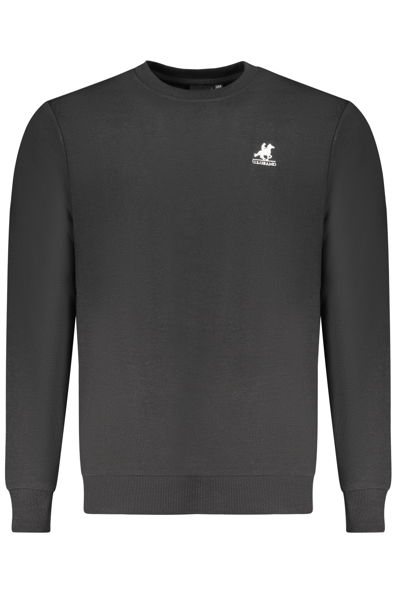 US GRAND MEN BLACK ZIP-UP SWEATSHIRT US GRAND MEN BLACK ZIP-UP SWEATSHIRT