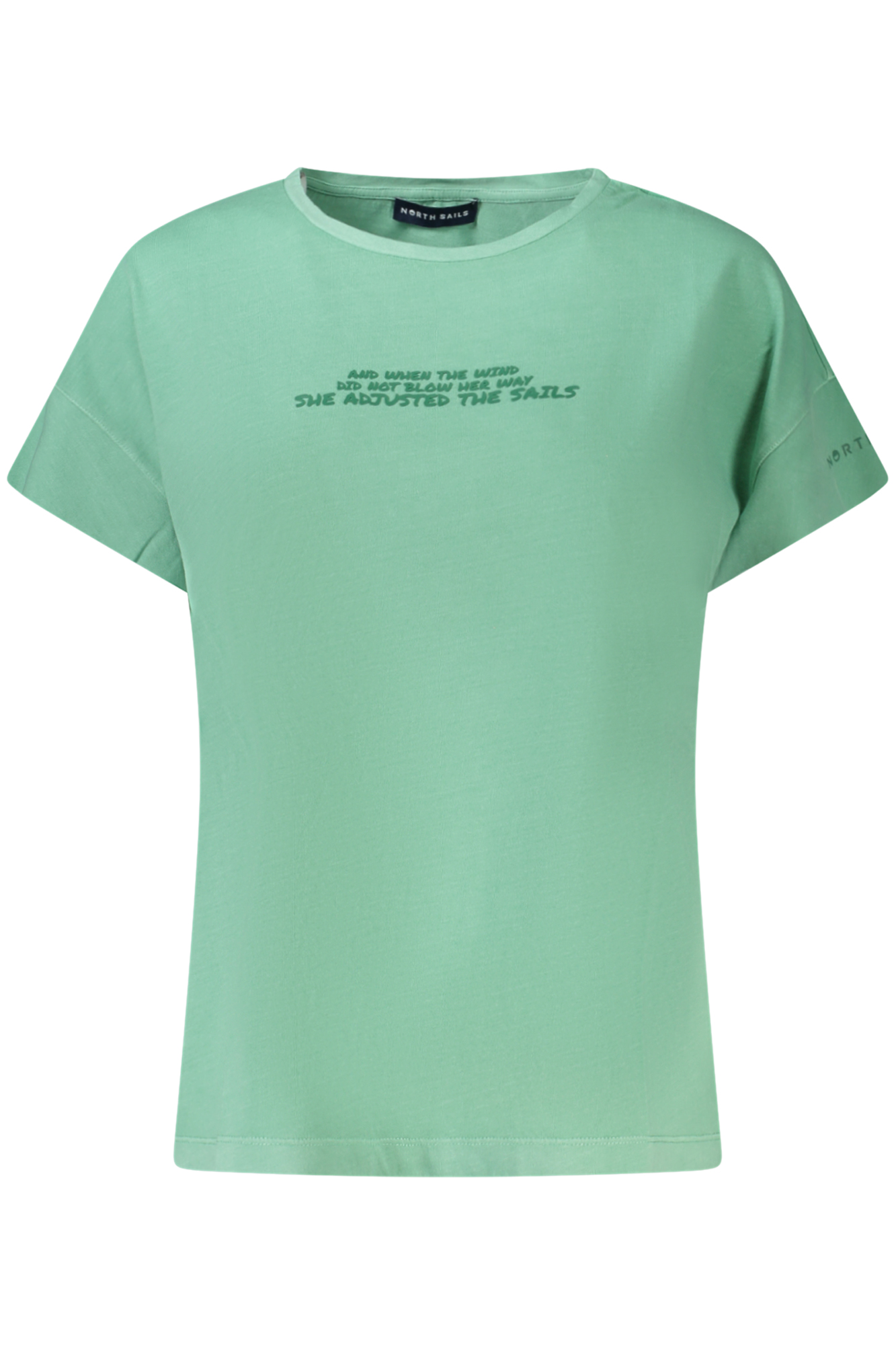 NORTH SAILS GREEN WOMEN SHORT SLEEVE T-SHIRT NORTH SAILS GREEN WOMEN SHORT SLEEVE T-SHIRT