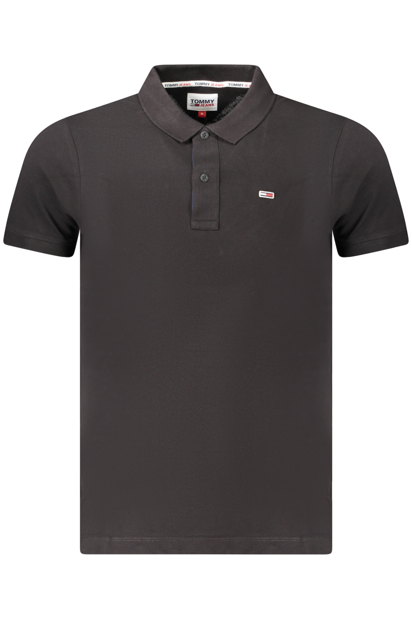 TOMMY HILFIGER MEN SHORT SLEEVE POLO BLACK TOMMY HILFIGER MEN SHORT SLEEVE POLO BLACK