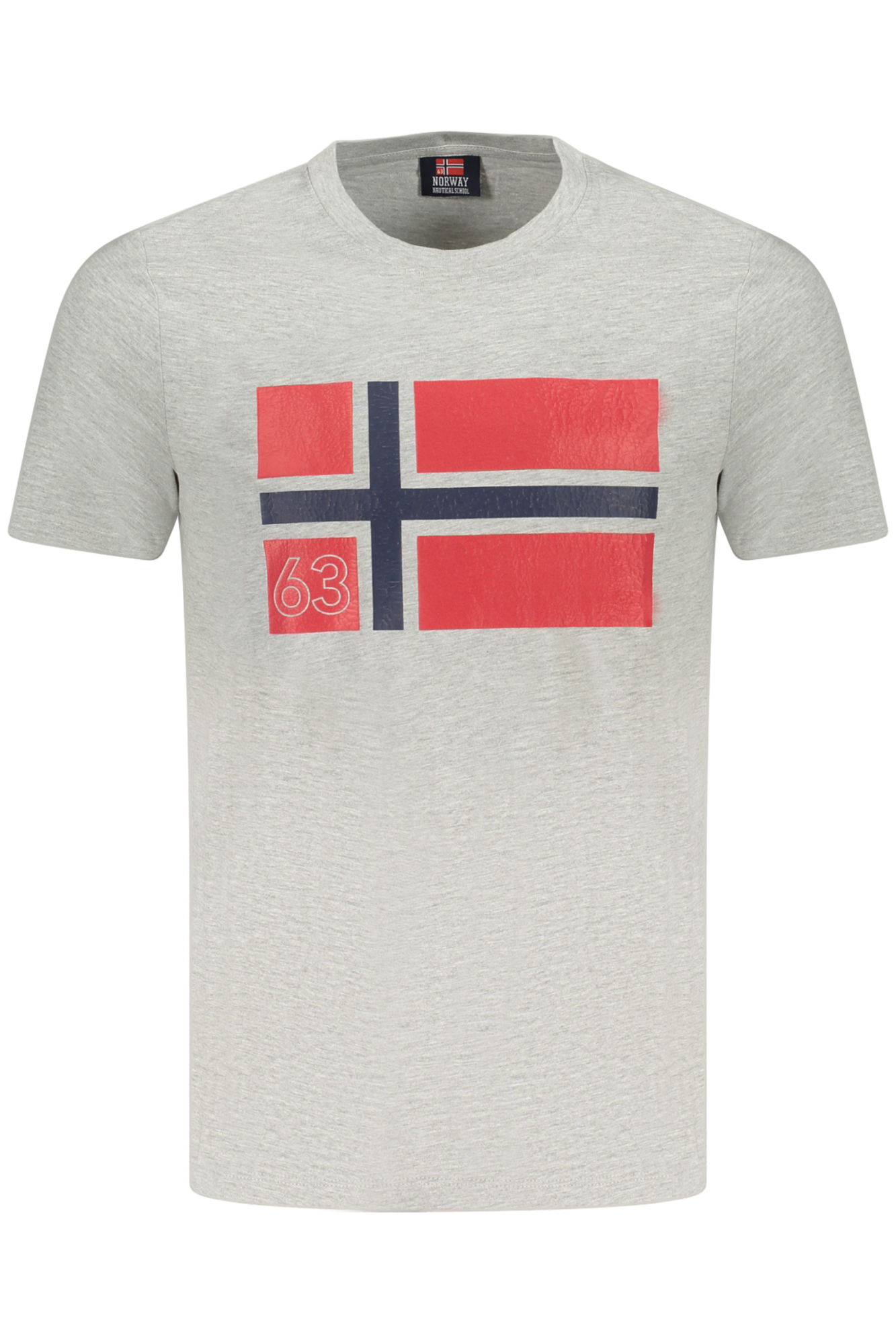 NORWAY 1963 MEN SHORT SLEEVE T-SHIRT GREY