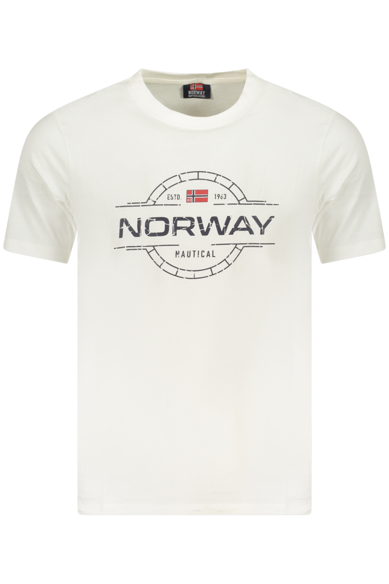 NORWAY 1963 MEN SHORT SLEEVE T-SHIRT WHITE NORWAY 1963 MEN SHORT SLEEVE T-SHIRT WHITE