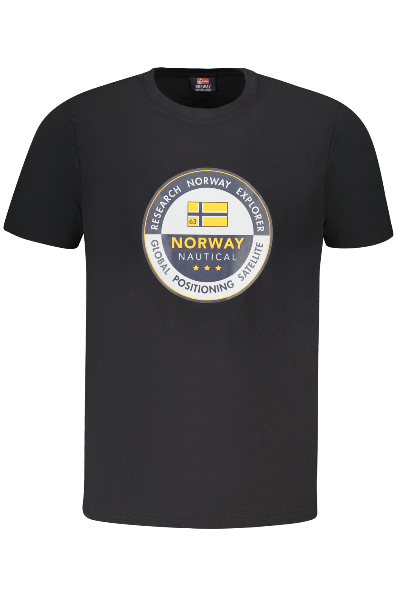 NORWAY 1963 MEN SHORT SLEEVE T-SHIRT BLACK NORWAY 1963 MEN SHORT SLEEVE T-SHIRT BLACK