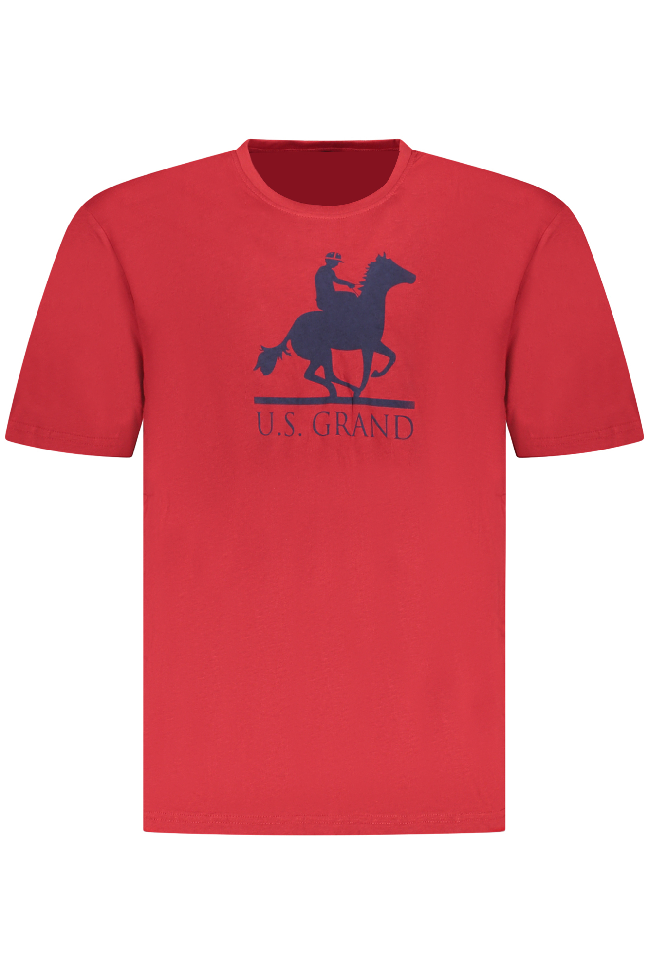 US GRAND MEN SHORT-SLEEVED RED T-SHIRT