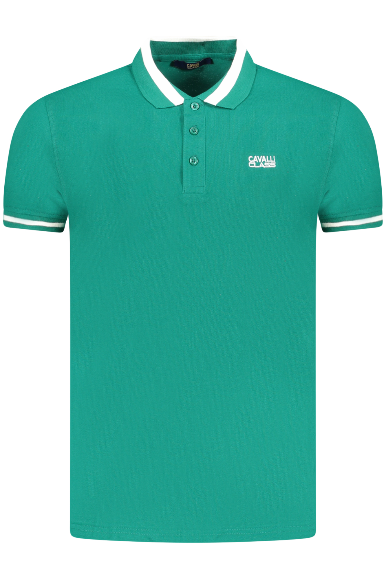 CAVALLI CLASS POLO SHORT SLEEVES MEN GREEN CAVALLI CLASS POLO SHORT SLEEVES MEN GREEN