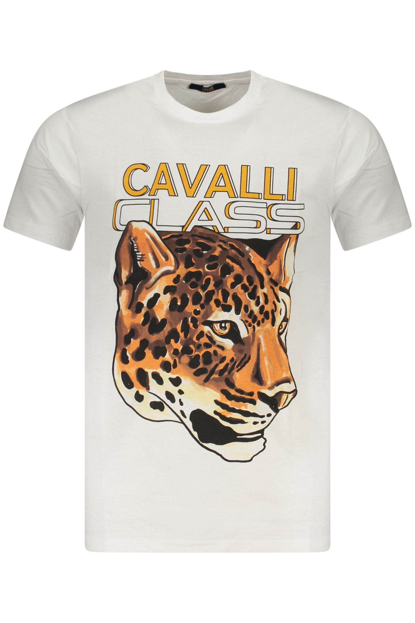 CAVALLI CLASS SHORT SLEEVE T-SHIRT MEN WHITE CAVALLI CLASS SHORT SLEEVE T-SHIRT MEN WHITE