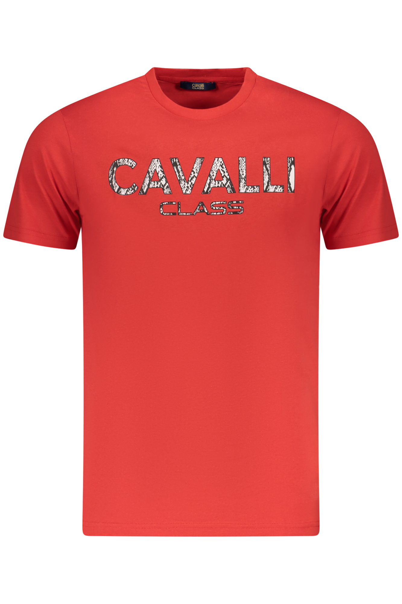 CAVALLI CLASS SHORT SLEEVE T-SHIRT MEN RED CAVALLI CLASS SHORT SLEEVE T-SHIRT MEN RED