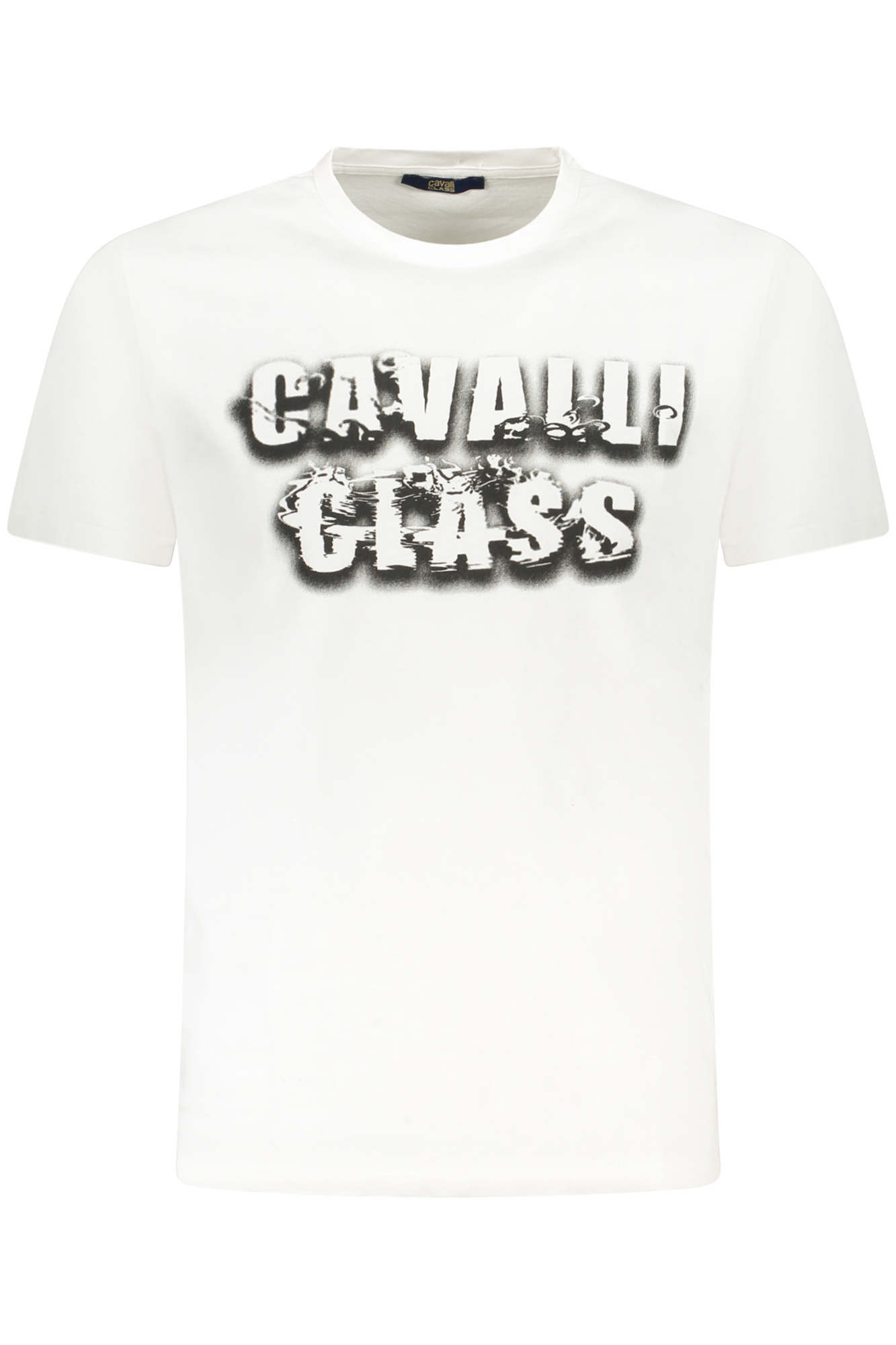 CAVALLI CLASS SHORT SLEEVE T-SHIRT MEN WHITE CAVALLI CLASS SHORT SLEEVE T-SHIRT MEN WHITE