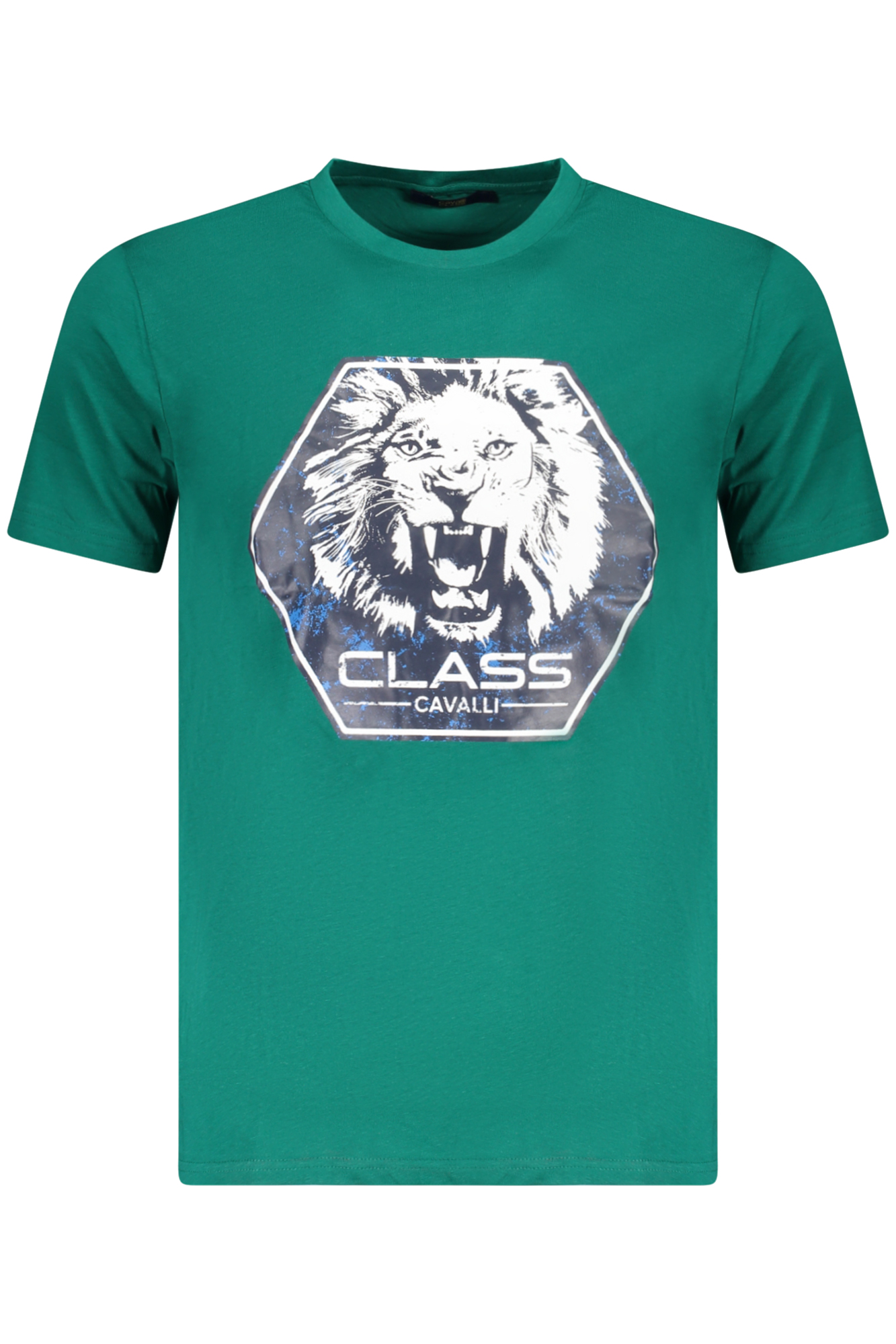 CAVALLI CLASS SHORT SLEEVE T-SHIRT MEN GREEN CAVALLI CLASS SHORT SLEEVE T-SHIRT MEN GREEN