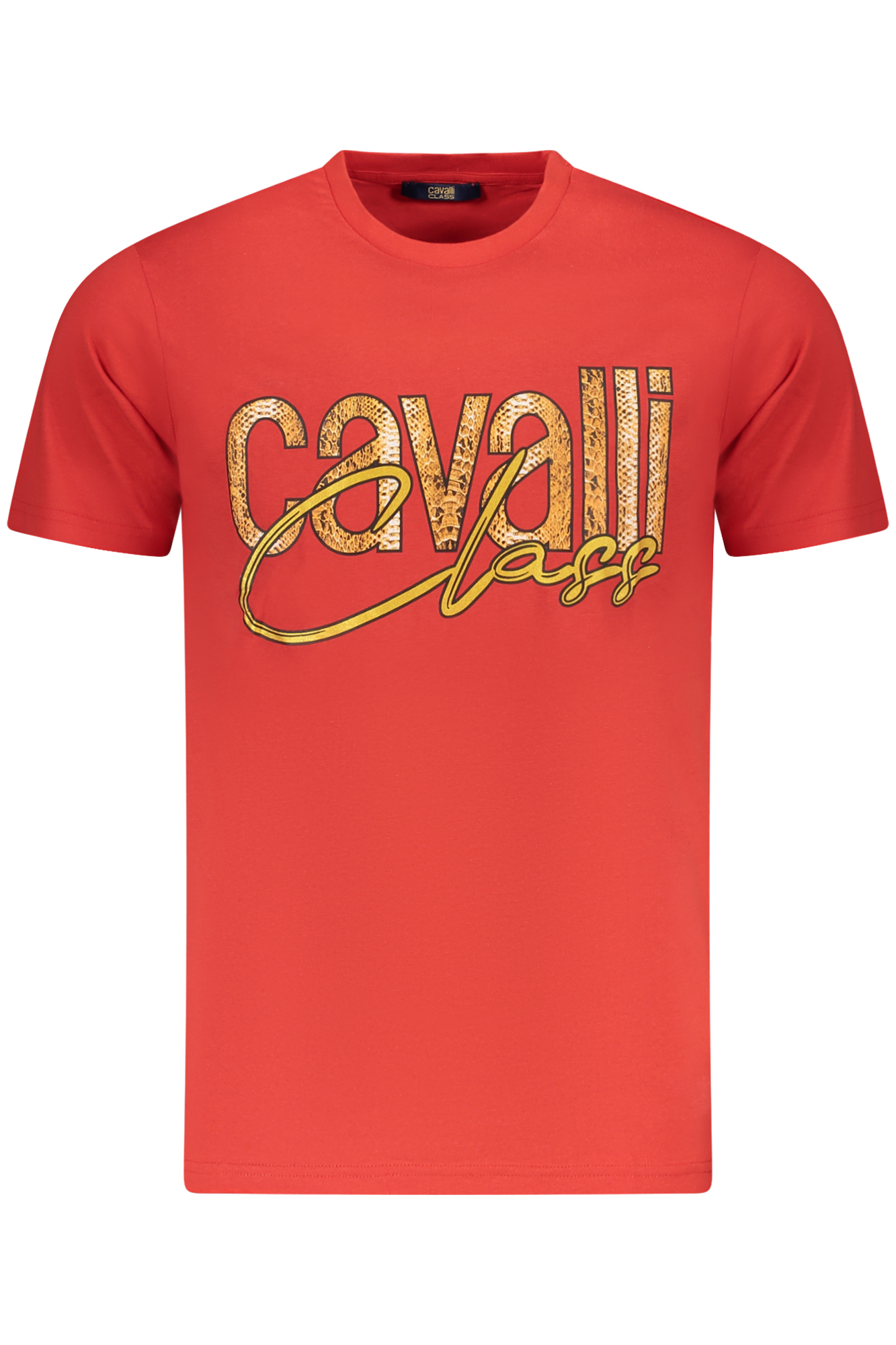 CAVALLI CLASS SHORT SLEEVE T-SHIRT MEN RED CAVALLI CLASS SHORT SLEEVE T-SHIRT MEN RED